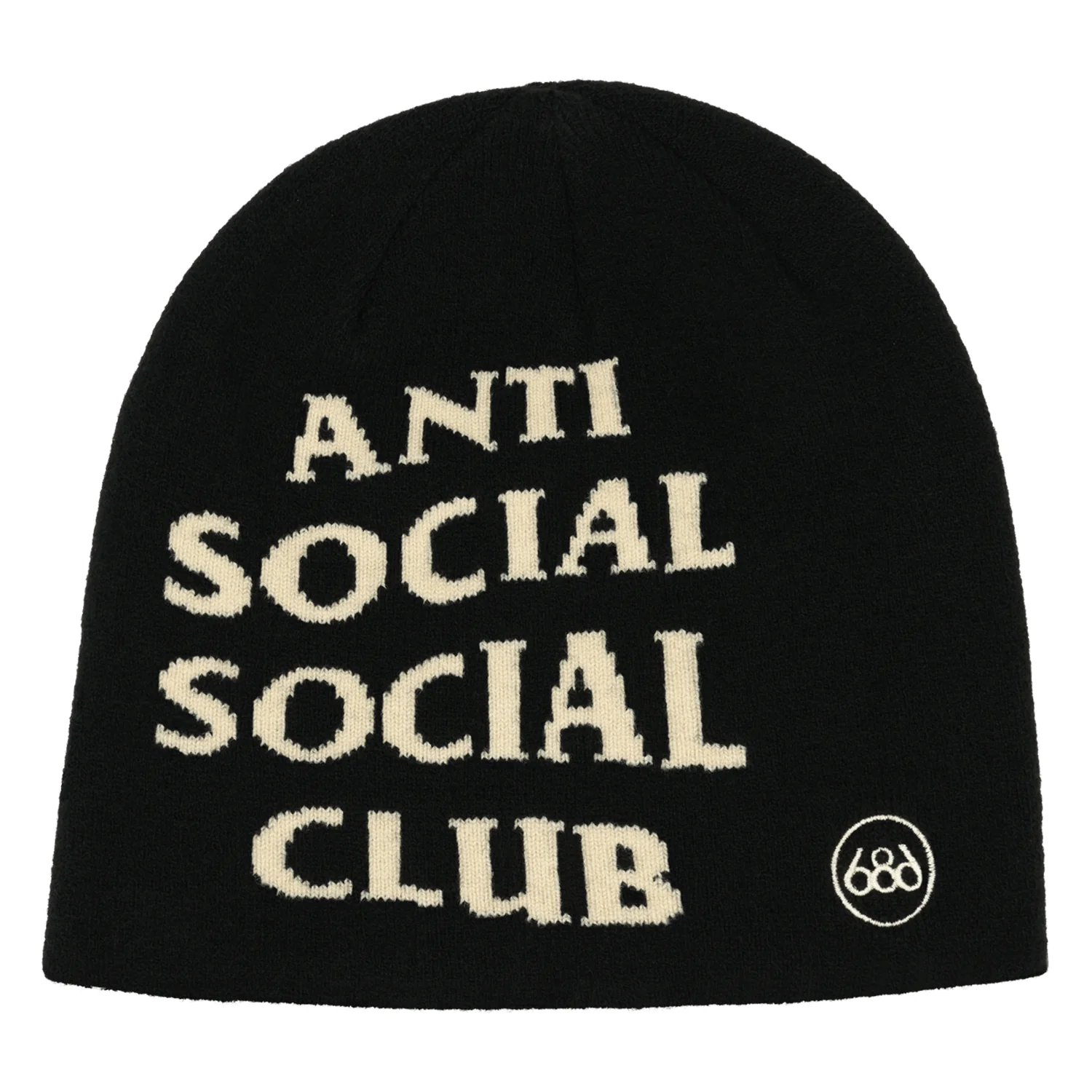 686 Anti Social Social Club Skully Beanie Black