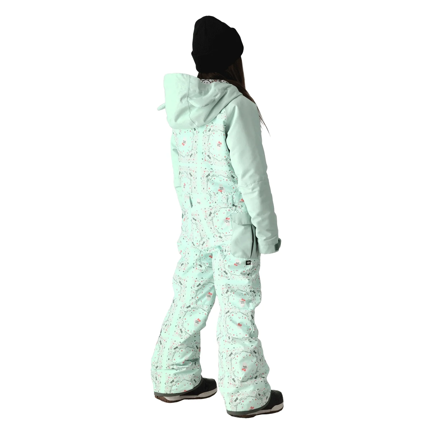 686 Kids Shine Insulated One-Piece 2025 Hello Kitty Seaglass Bandana - Image 2