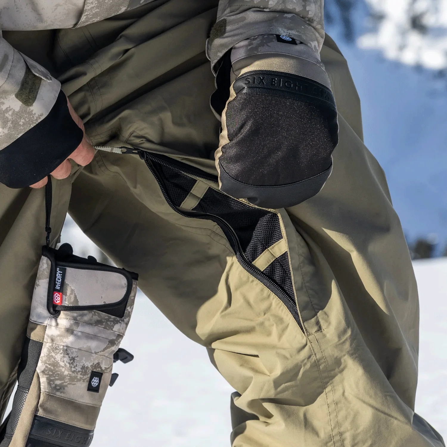 686 Men's Gore-Tex Dojo Shell Pant 2026 Sage - Image 2