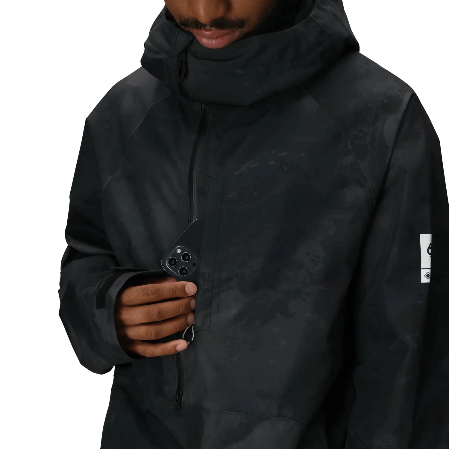 686 Men's Gore-Tex Fragment Shell Anorak 2026 Black Hemisphere - Image 4