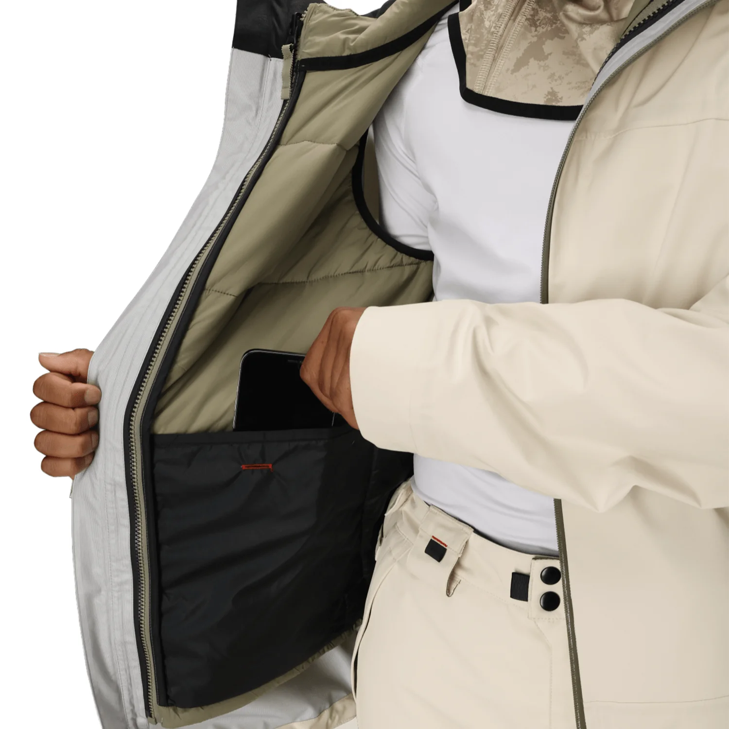 686 Men's Smarty 3-In-1 Rodeo 3L Jacket 2026 Limestone - Image 5