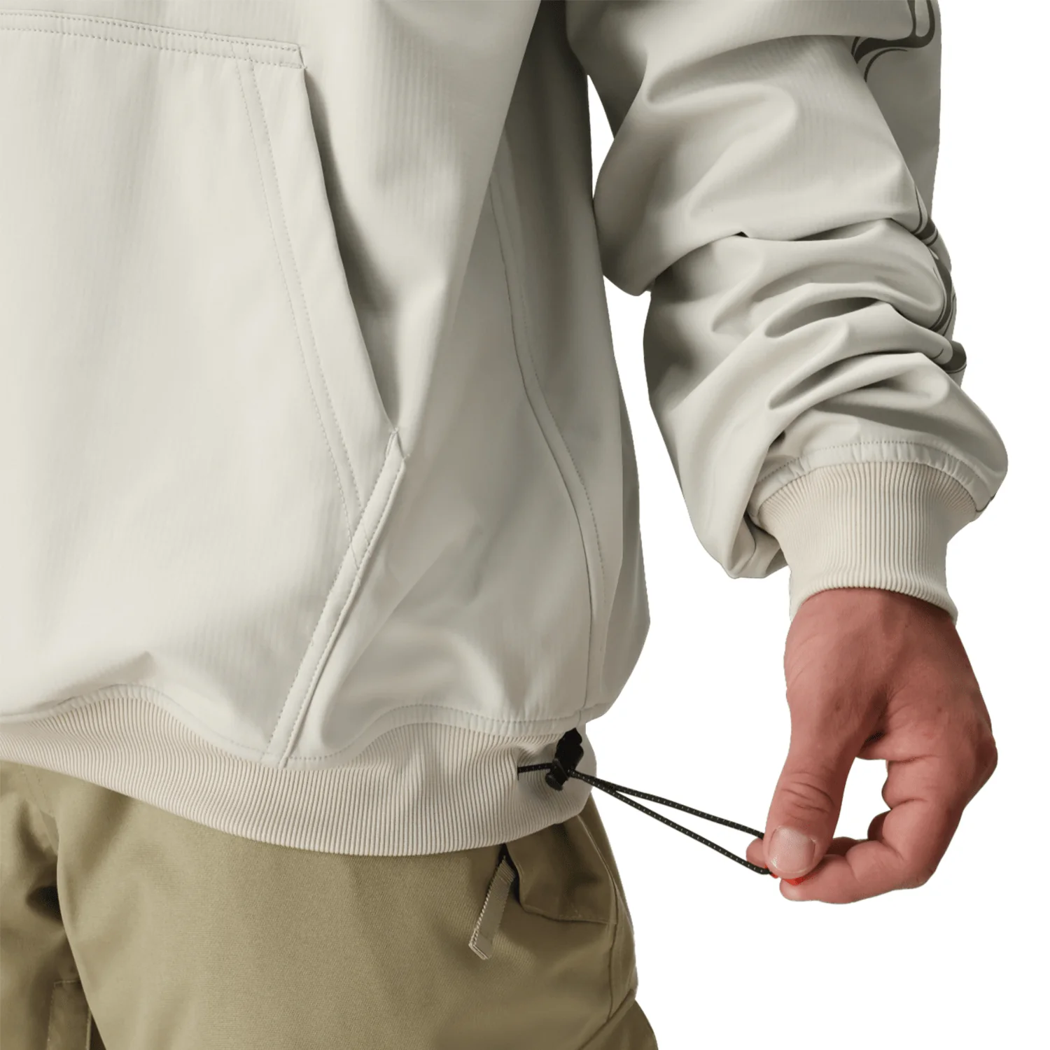 686 Men's Waterproof Team Hoody 2026 Limestone - Image 6