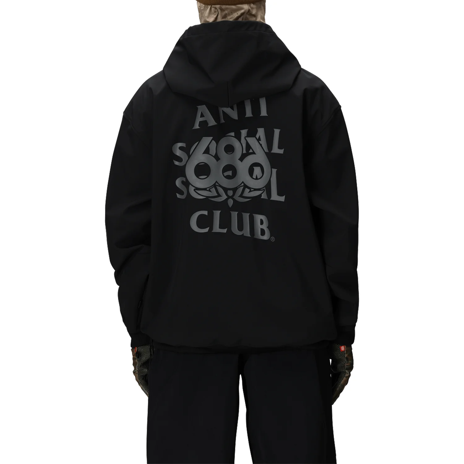 686 Waterproof Anti Social Social Club Men's F1 Hoody 2026 Black - Image 3