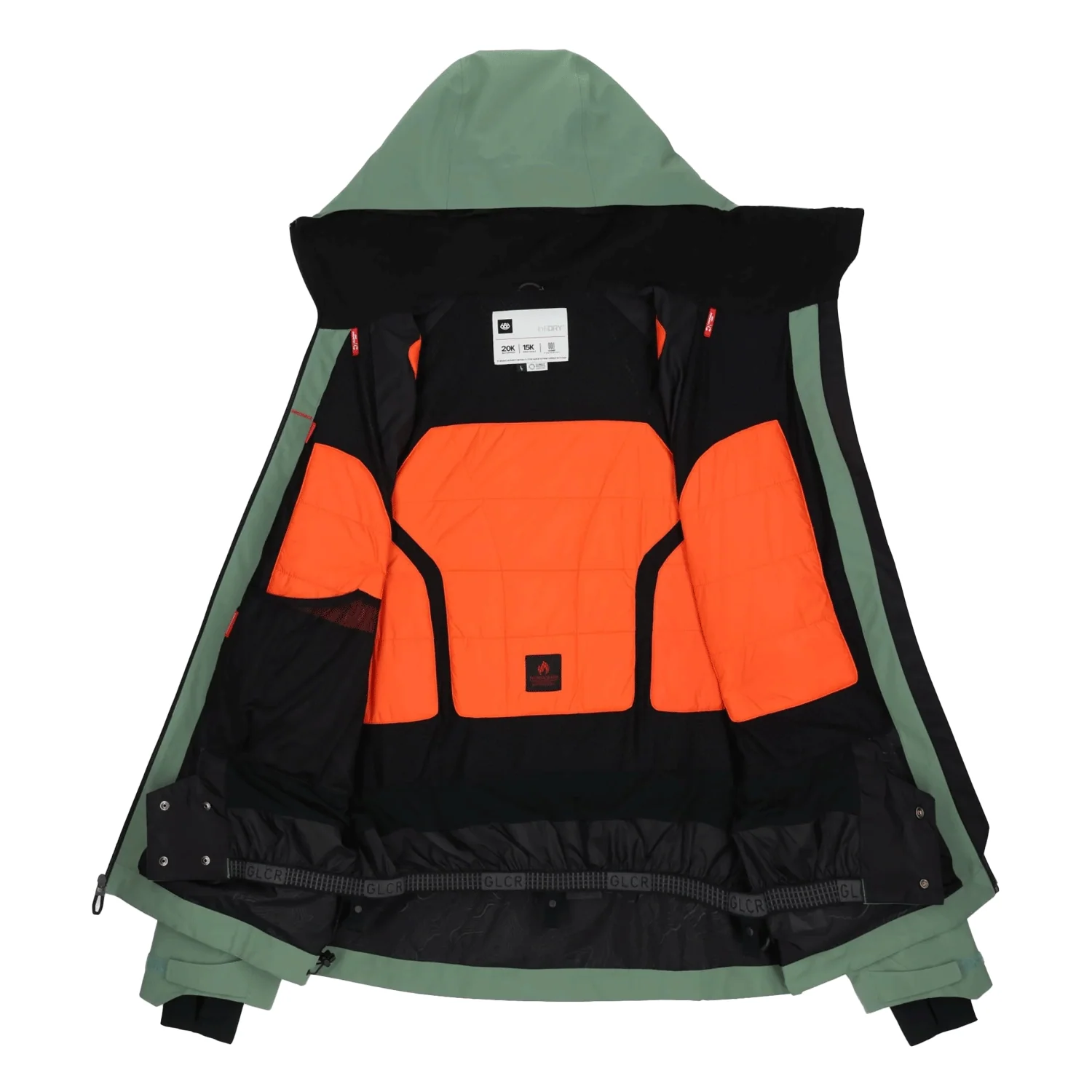 686 Women's Hydra Jacket 2025 Cypress Green - Image 3