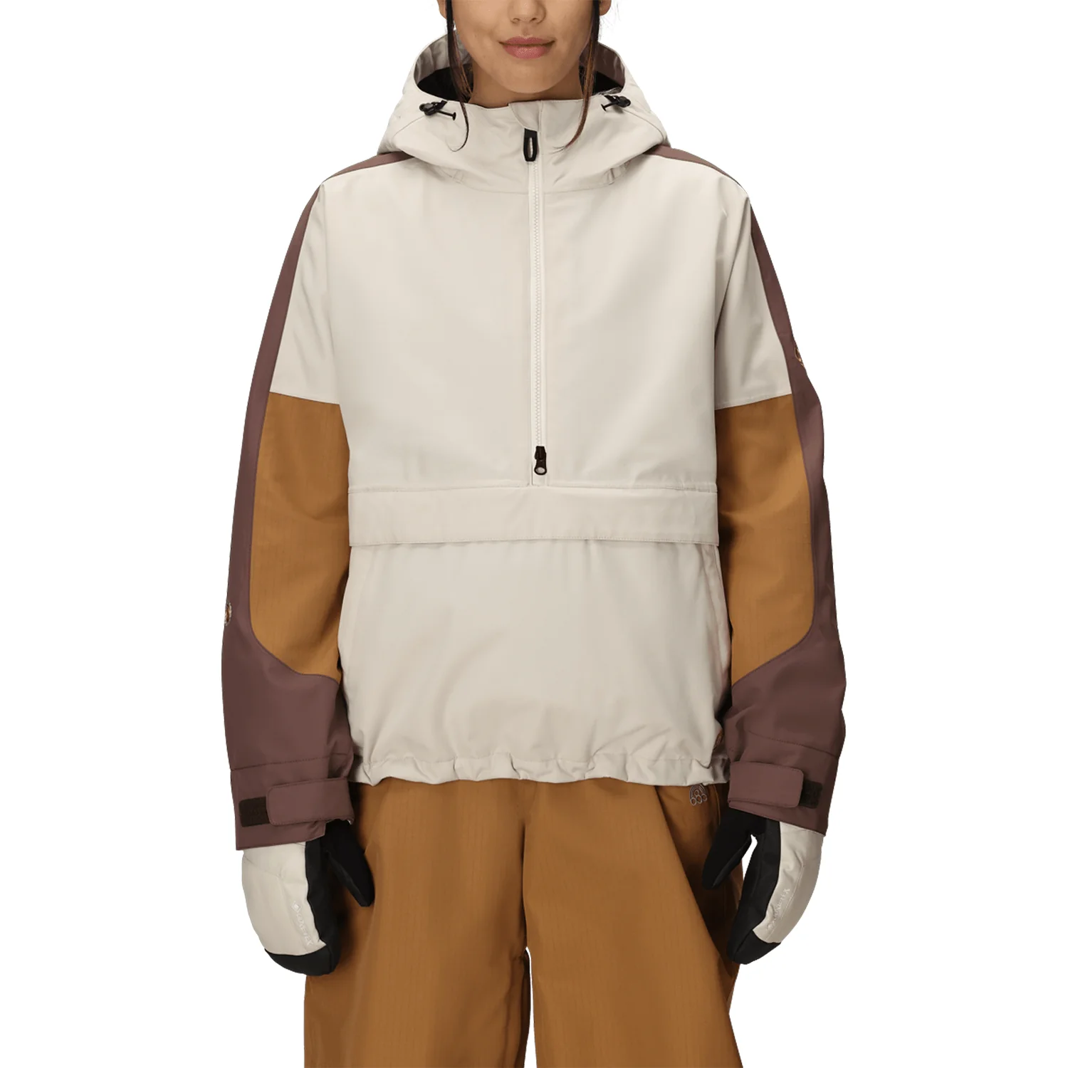 686 Women's Outline Shell Anorak 2026 Limestone Colorblock - Image 2