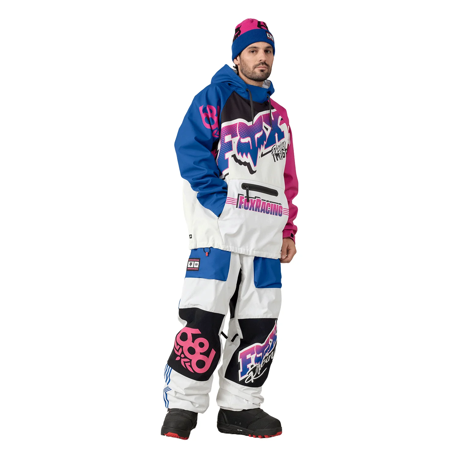 686 x Fox Men's Shell Pant 2026 Fox White Colourblock