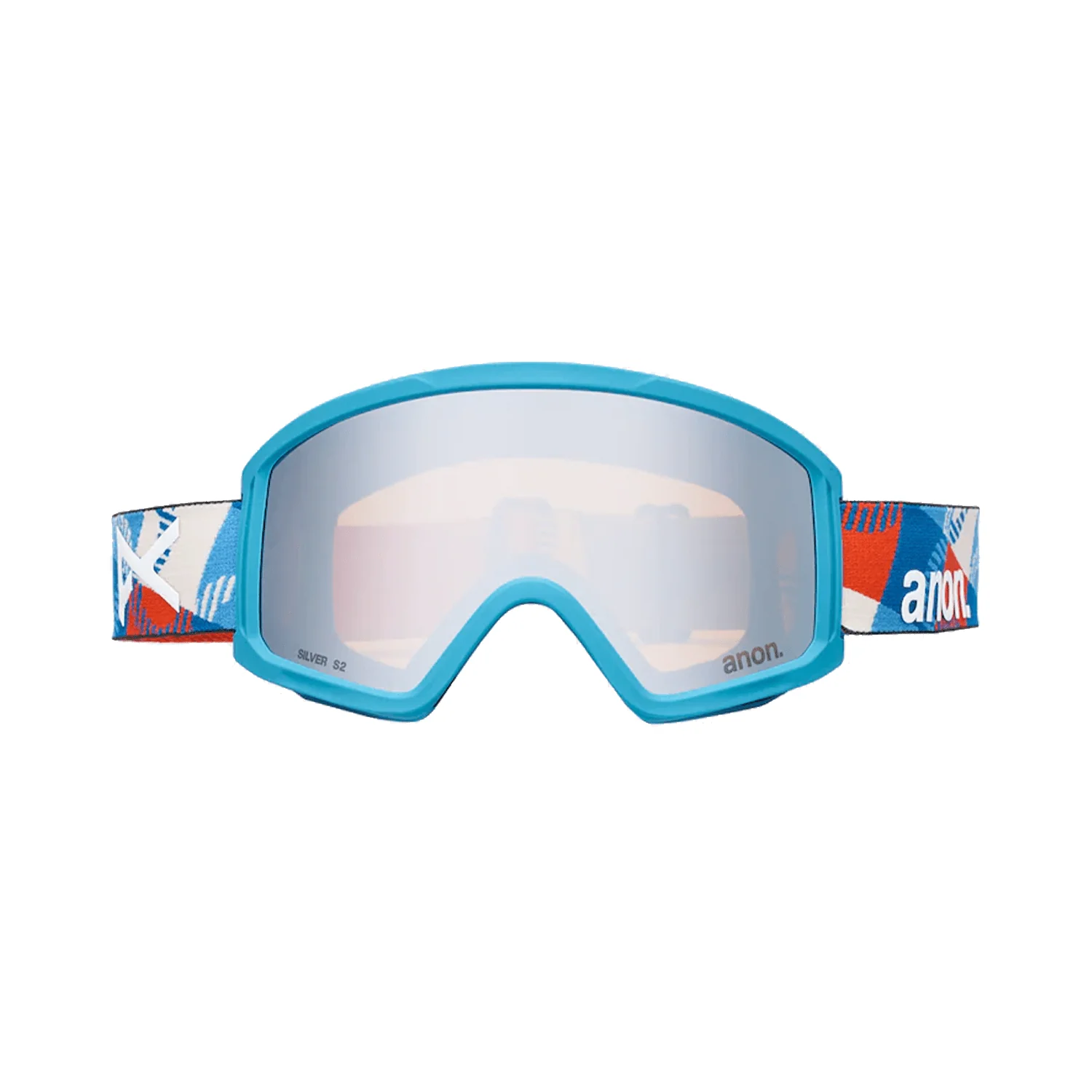 Anon Kids Tracker 2.0 Low Bridge Fit Goggles Patchwork/Silver Amber