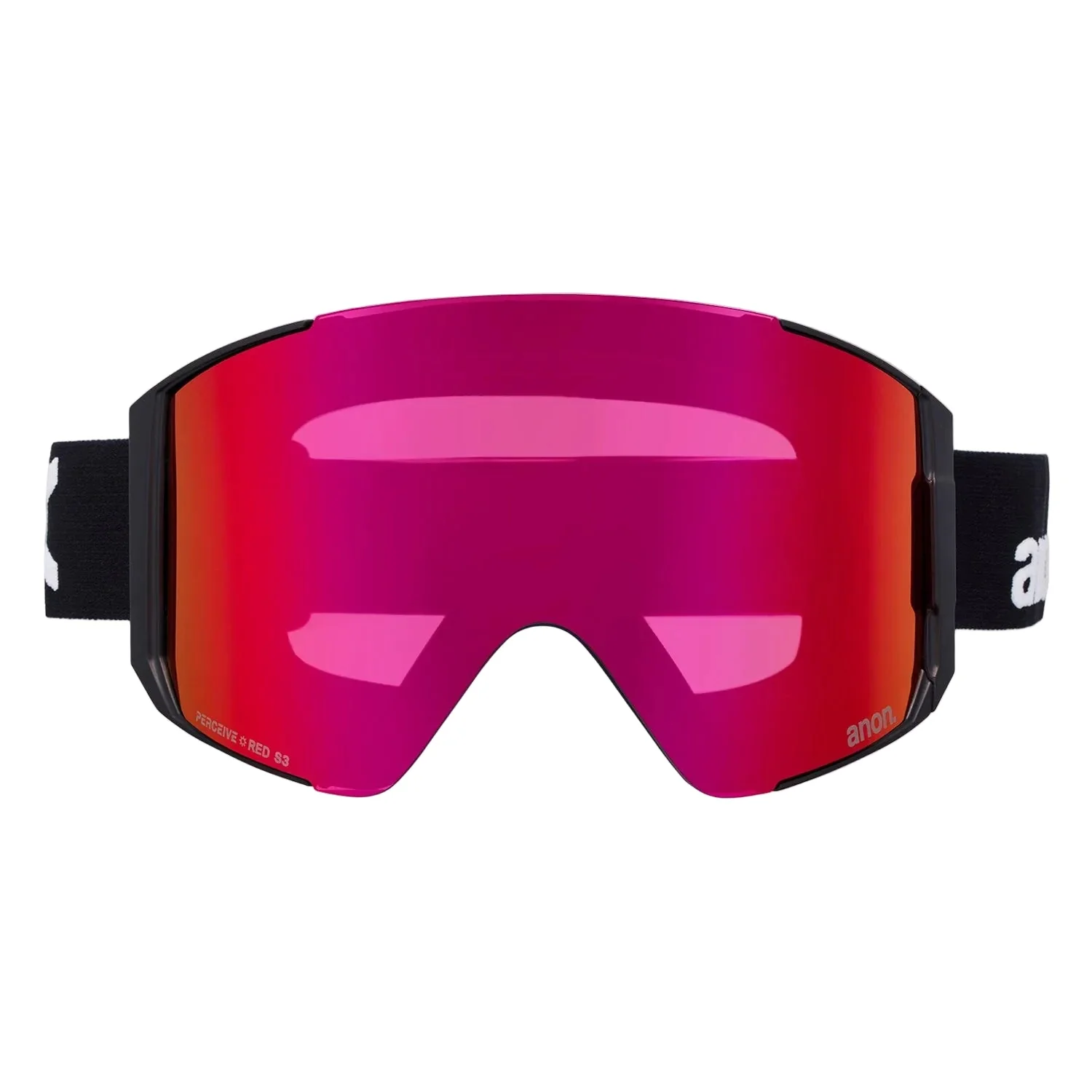 Anon Sync Low Bridge Fit Goggles Black/Perceive Sunny Red + Perceive Cloudy Burst