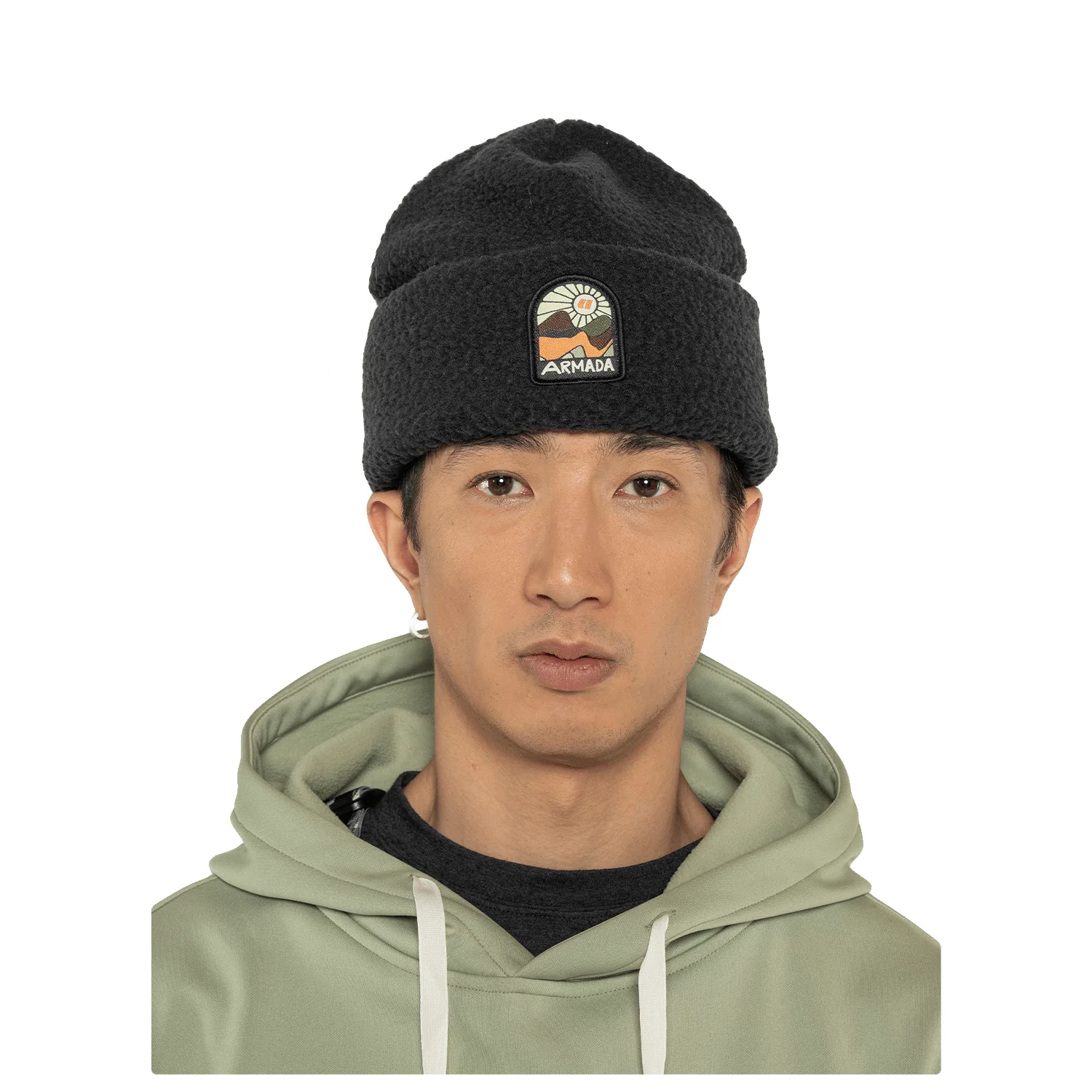 Armada McCole Hi-Pile Fleece Beanie Black