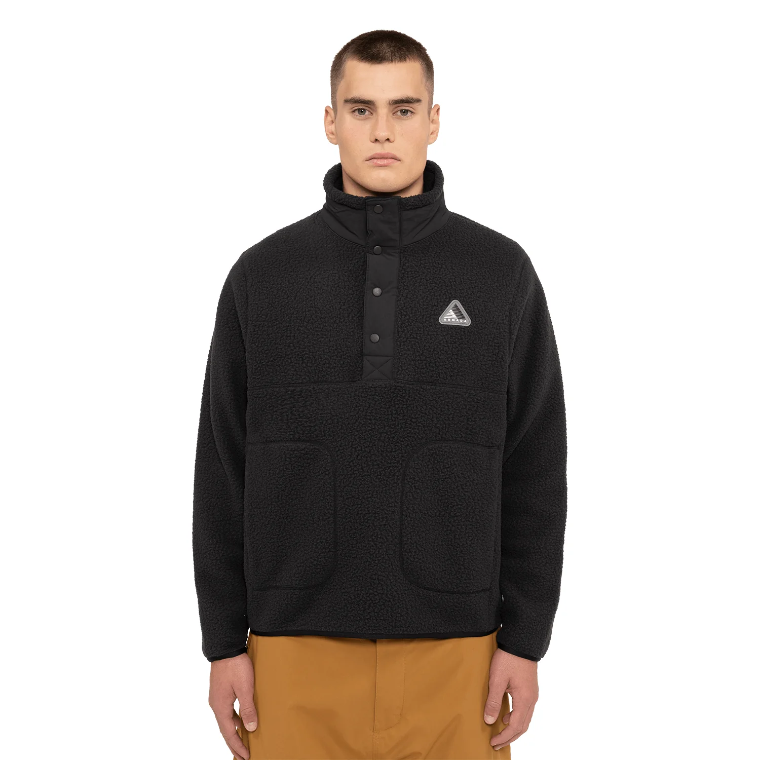Armada Men's Kenlem Fleece Popover Sweater Black