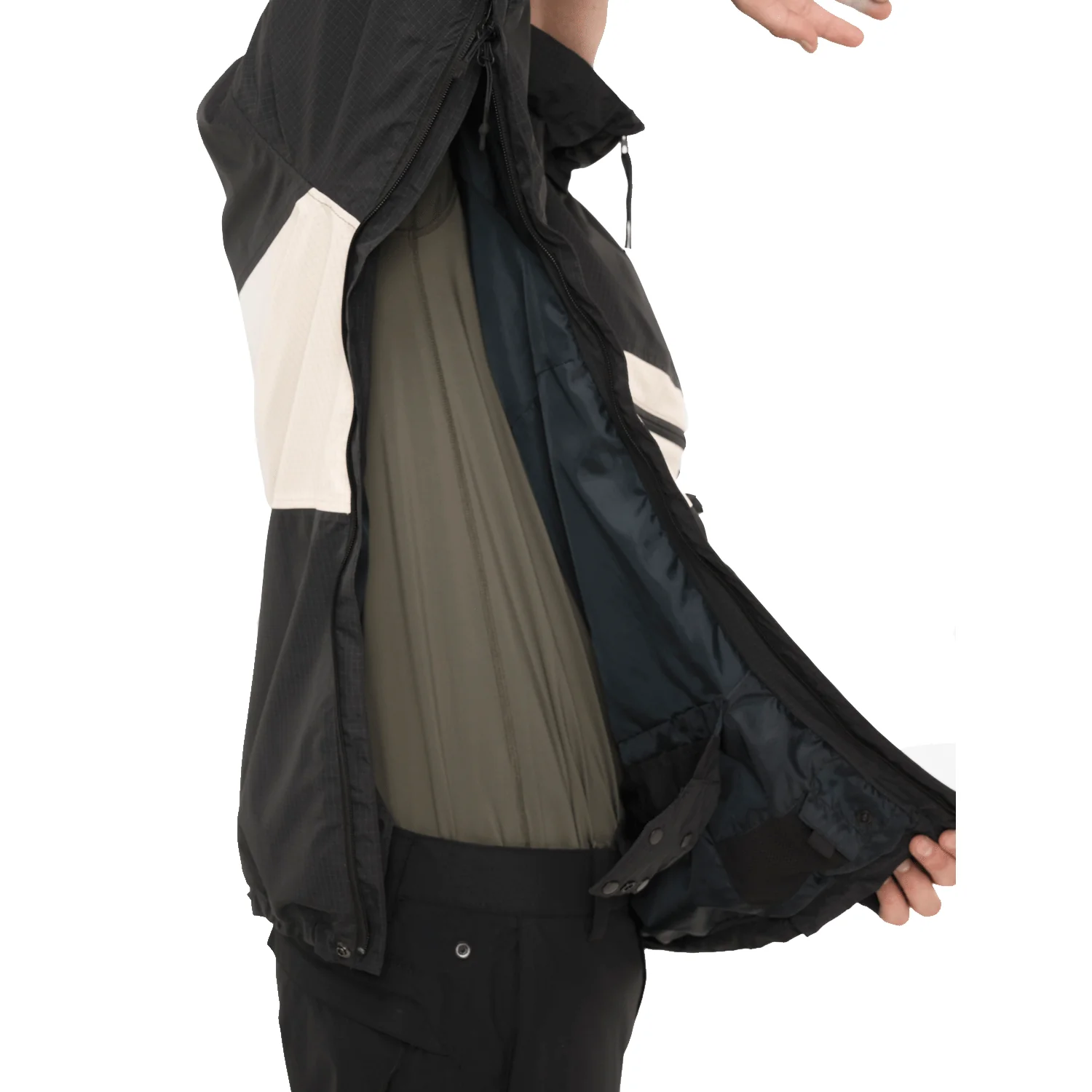 Armada Men's Salisbury 2L Anorak Jacket 2024 Black-Natural - Image 2