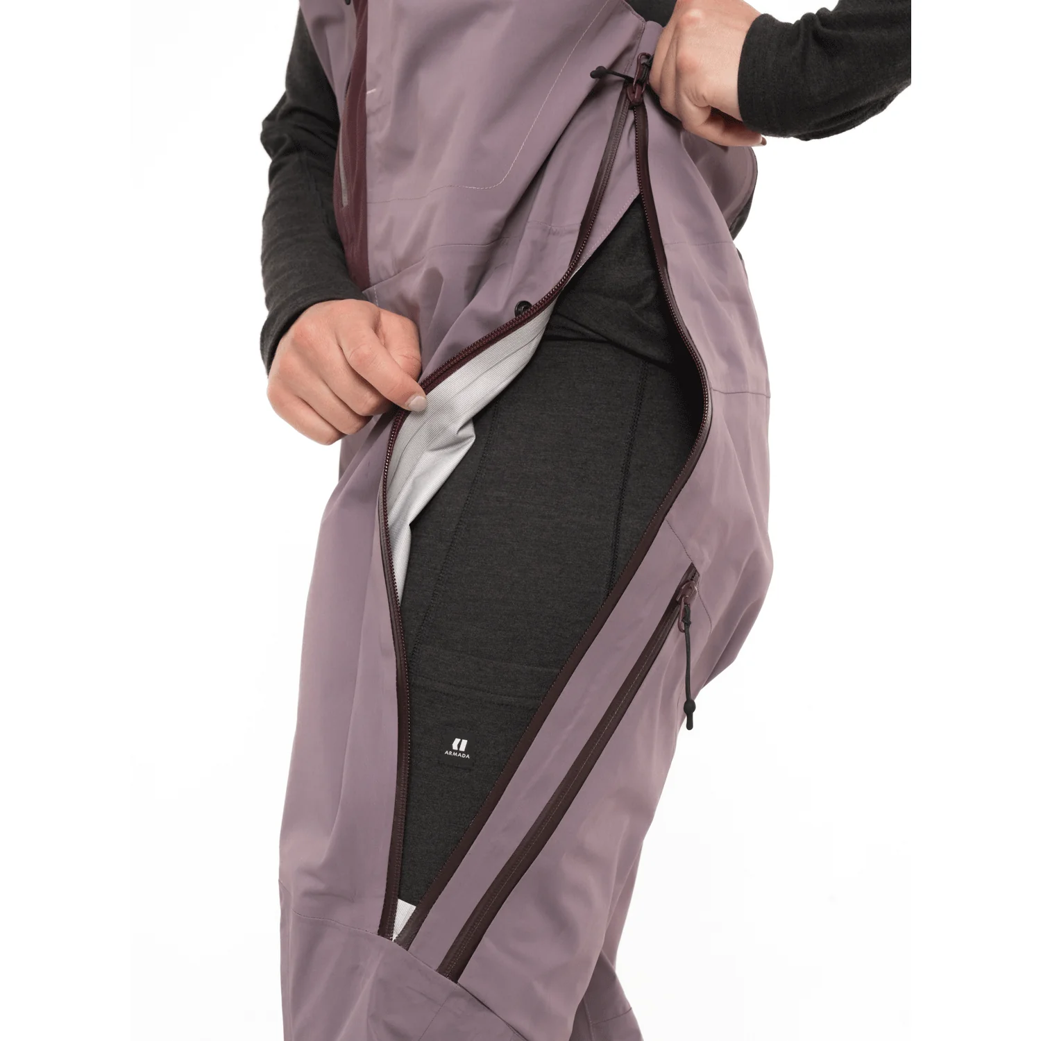 Armada Women's Rayleigh 3L Bib Pant 2024 Moonscape - Image 2