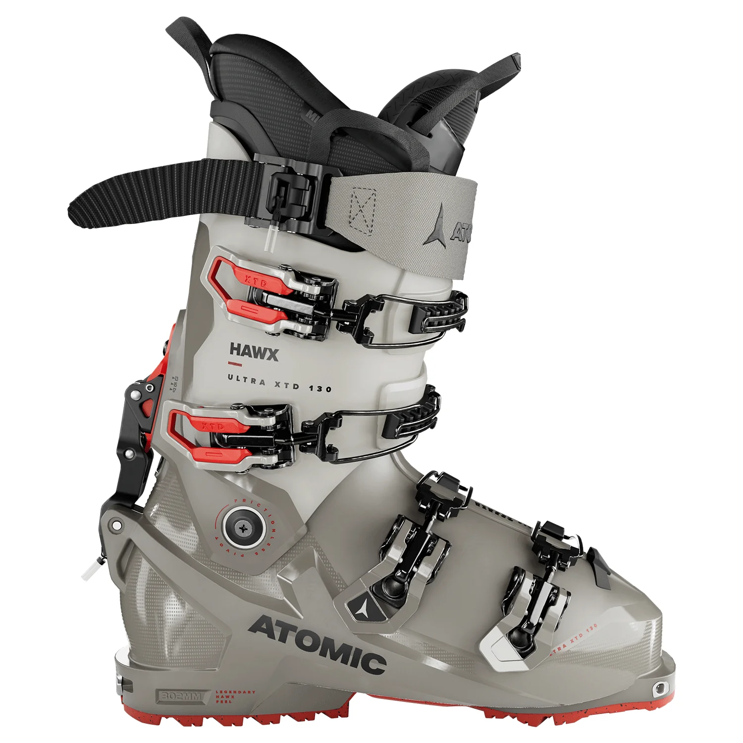 Atomic Hawx Ultra XTD 130 GW Ski Boot 2024 Cement/Stone/Red