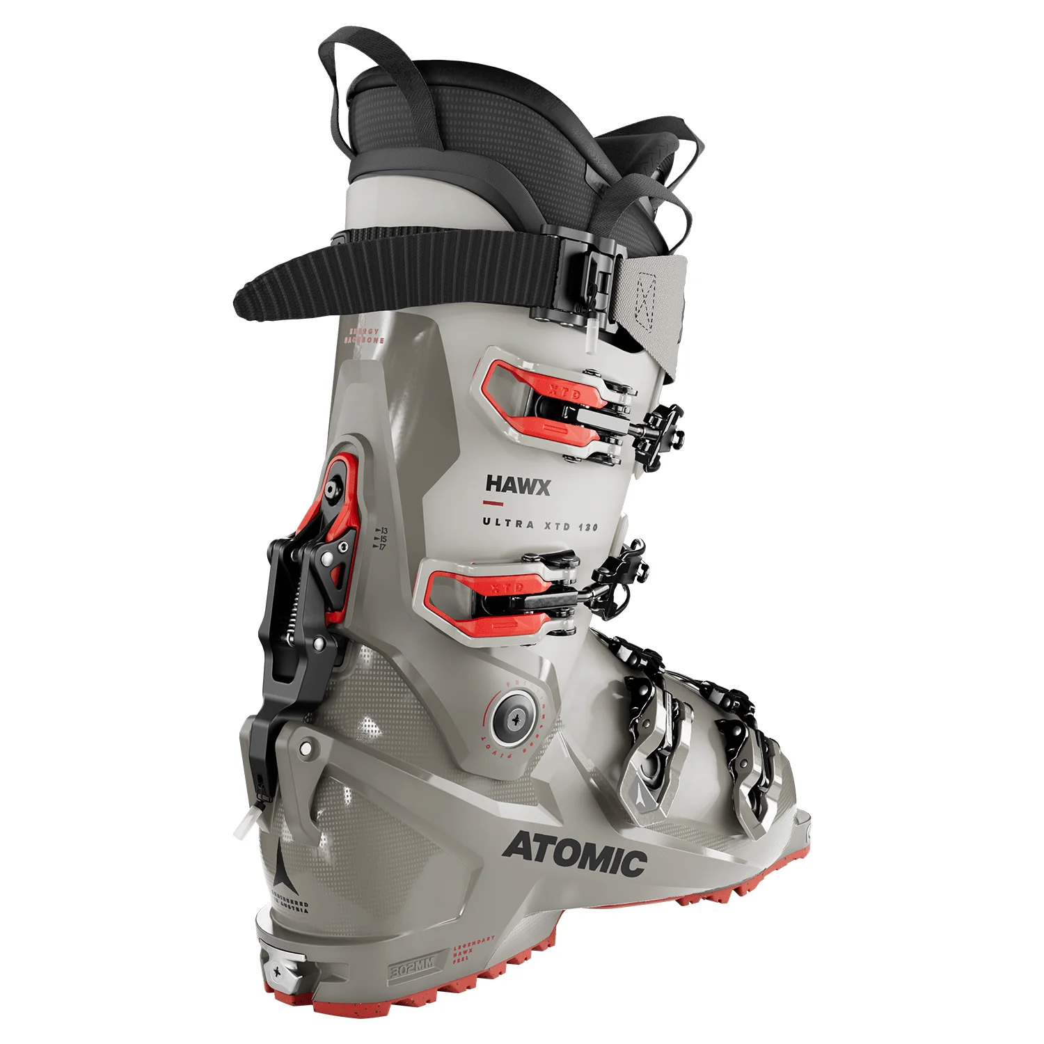 Atomic Hawx Ultra XTD 130 GW Ski Boot 2024 Cement/Stone/Red - Image 2