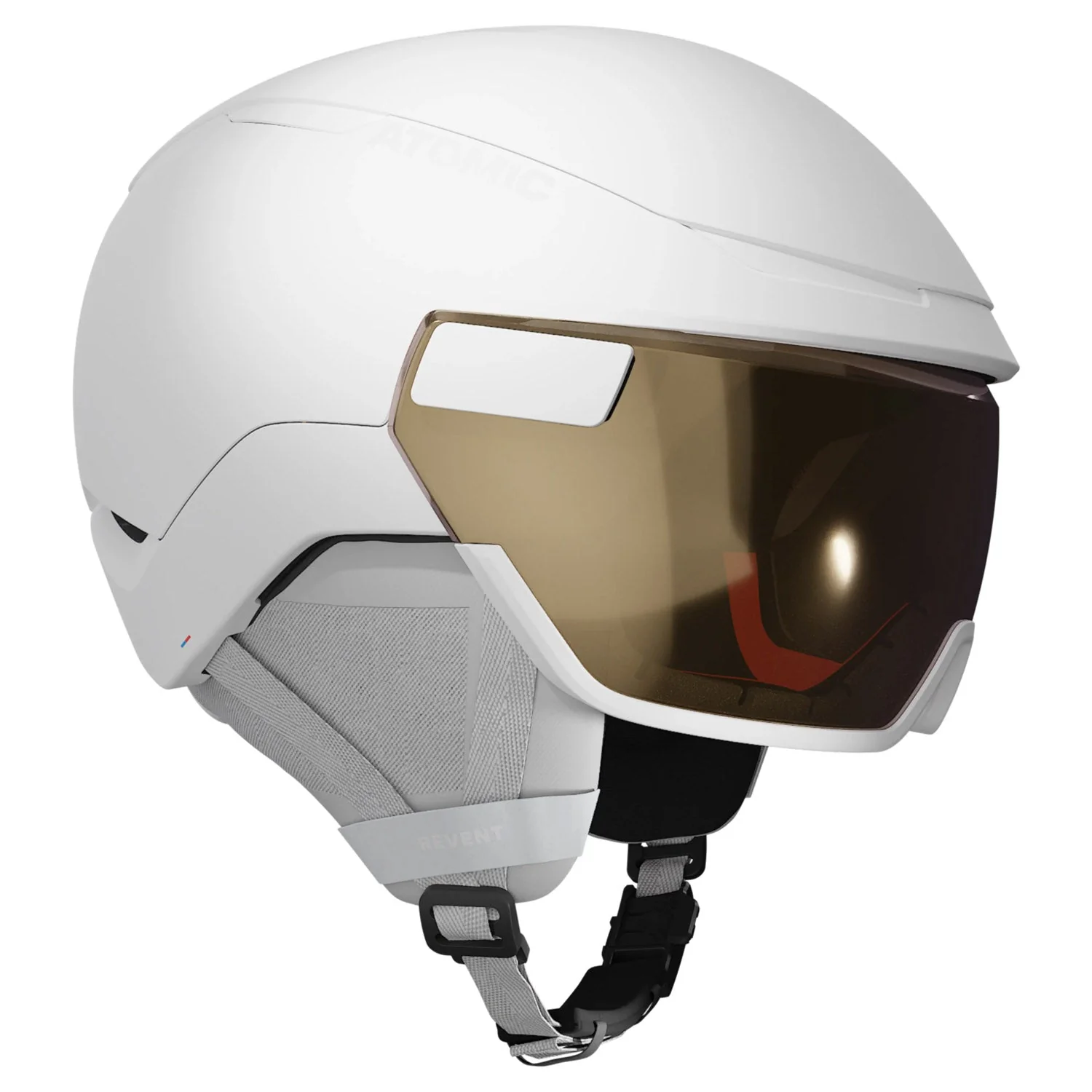 Atomic Revent GT Amid Visor HD Helmet White Heather - Image 3