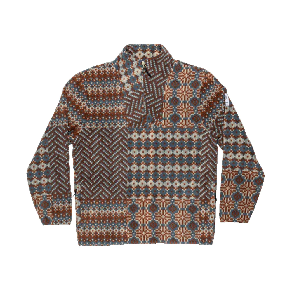 Autumn Vortex Half Zip Fleece Sweater - Image 2