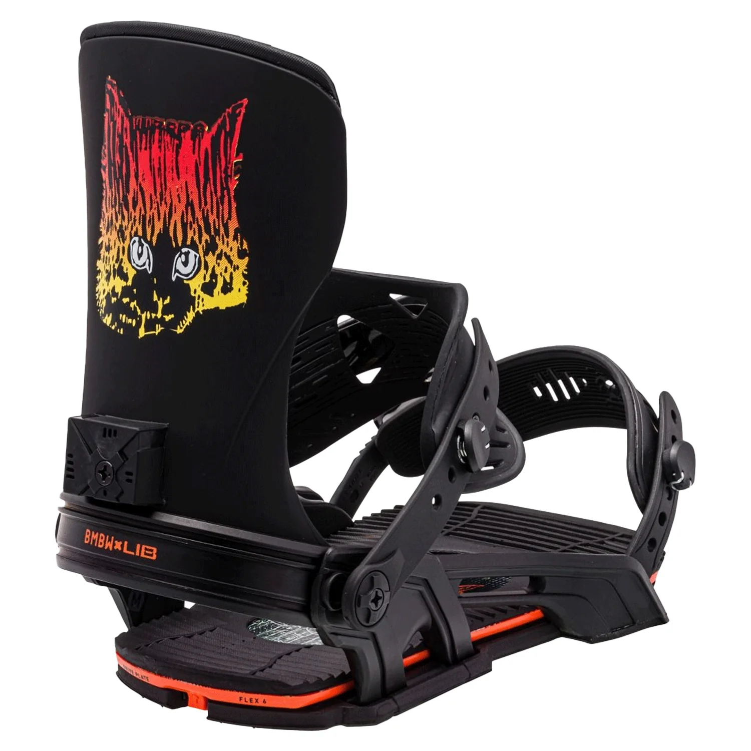 Bent Metal Men's Transfer Snowboard Bindings 2024 Black/Orange