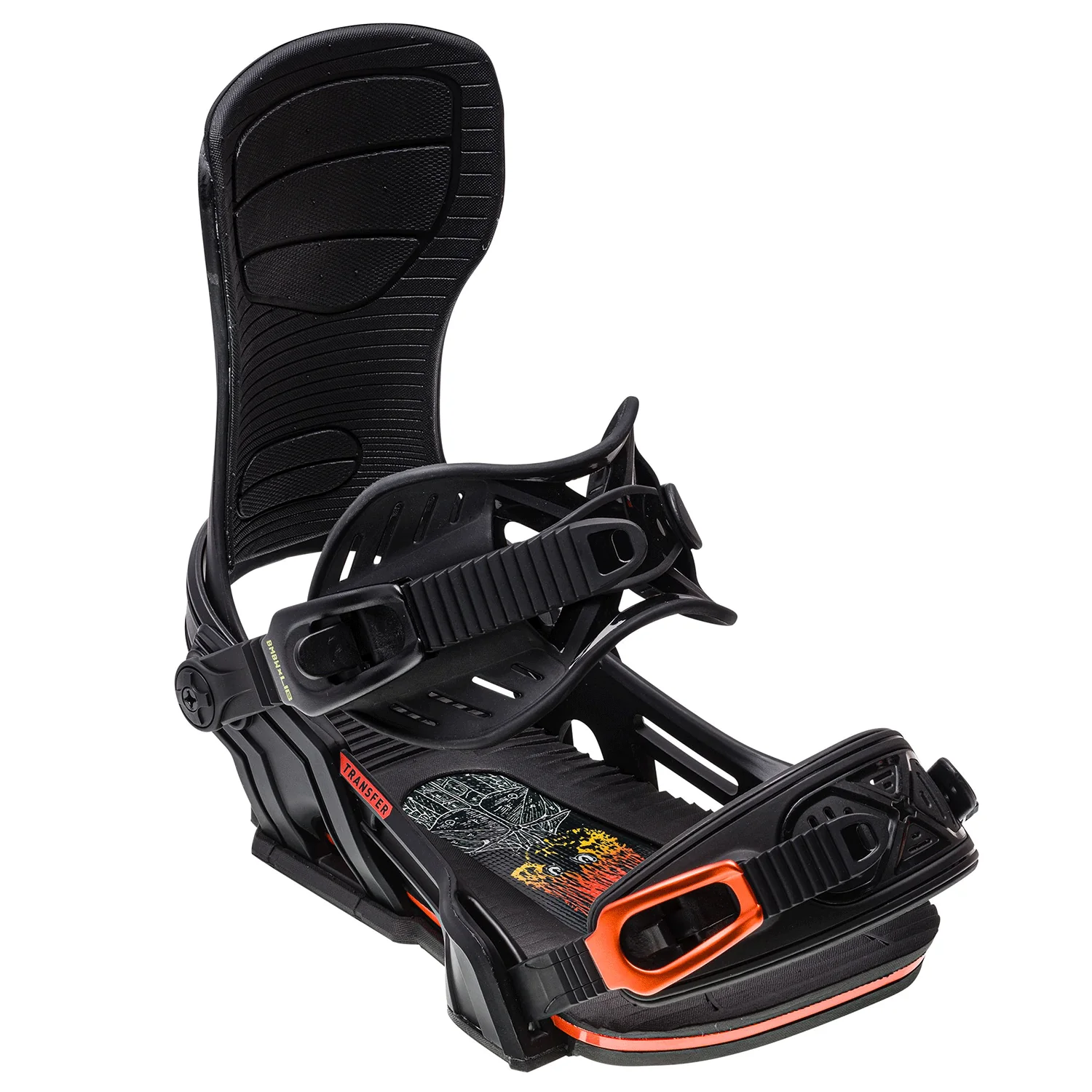 Bent Metal Men's Transfer Snowboard Bindings 2024 Black/Orange - Image 2