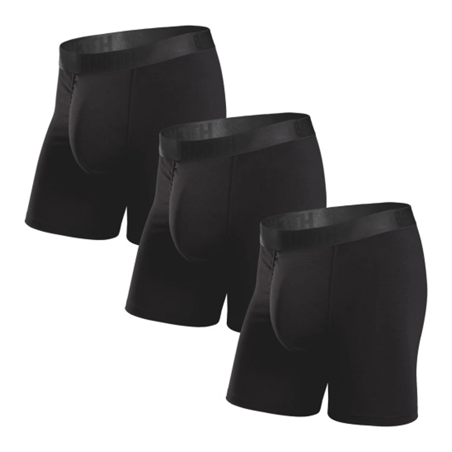 BN3TH Men's Essentials Boxer Brief 3 Pack Black