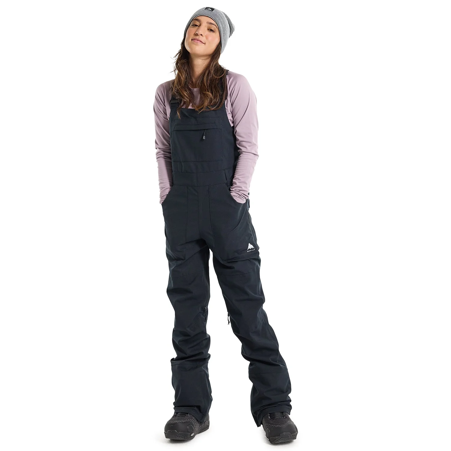 Burton Women's Avalon Stretch Bib Pant (Tall) 2024 True Black