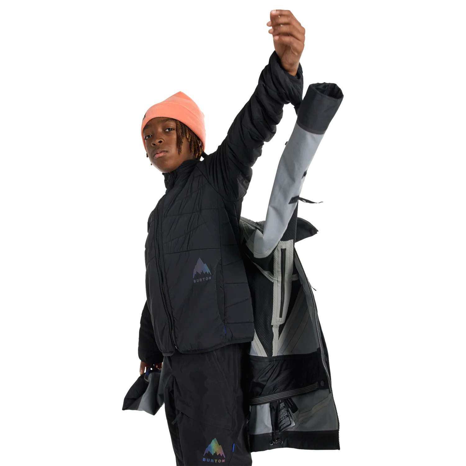 Burton Kids Outbeam 3L Jacket System 2026 True Black - Image 6
