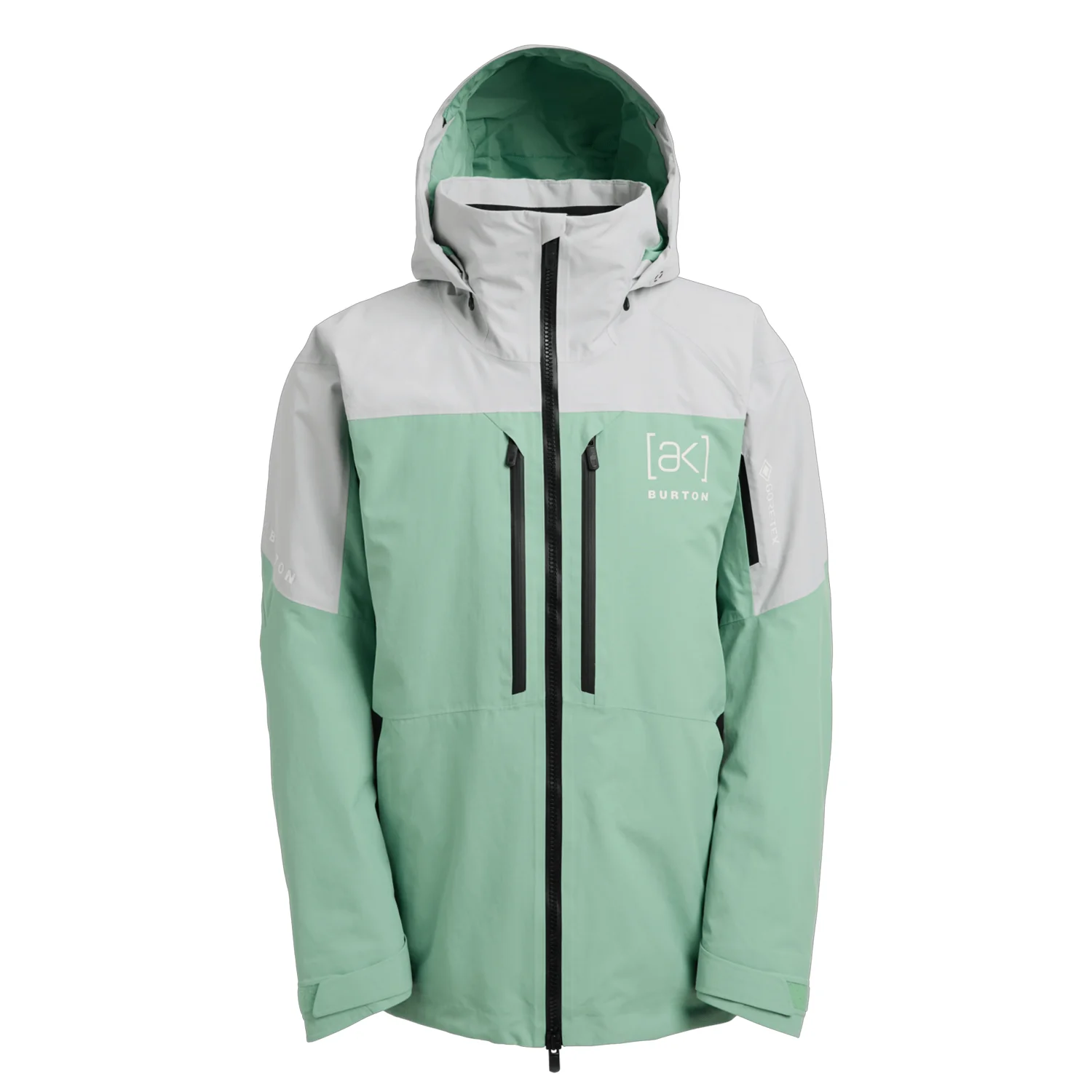 Burton Men's [ak] Swash Gore‑Tex 2L Jacket 2026 Gray Cloud/Soft Sage/True Black - Image 6