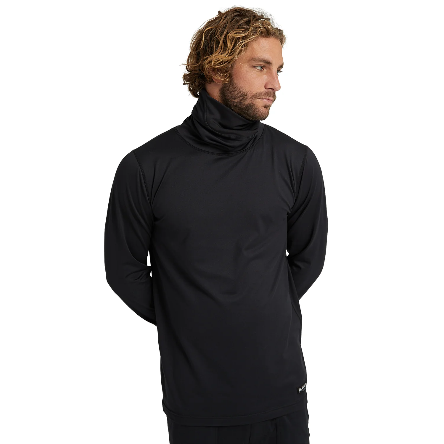 Burton Men's Midweight Base Layer Long Neck Shirt True Black