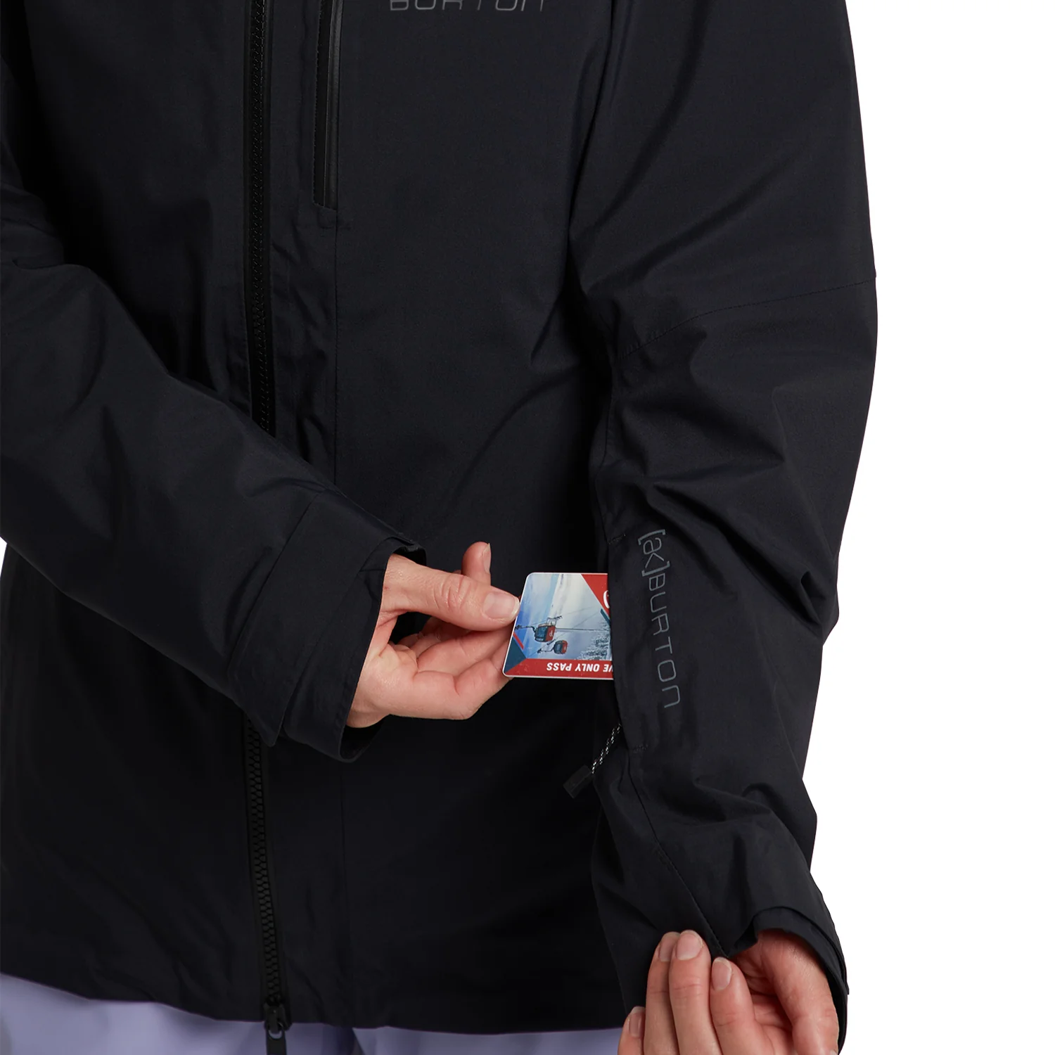 Burton Women's [ak] Upshift 2L Gore-Tex Jacket 2024 True Black - Image 4