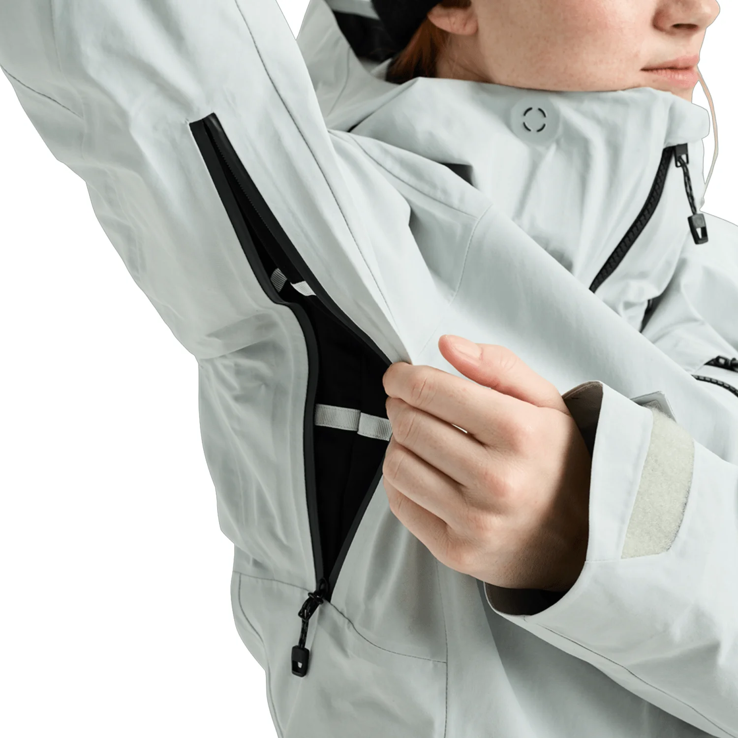 Burton Women's [ak] Upshift Gore-Tex 2L Jacket 2026 Gray Cloud - Image 5
