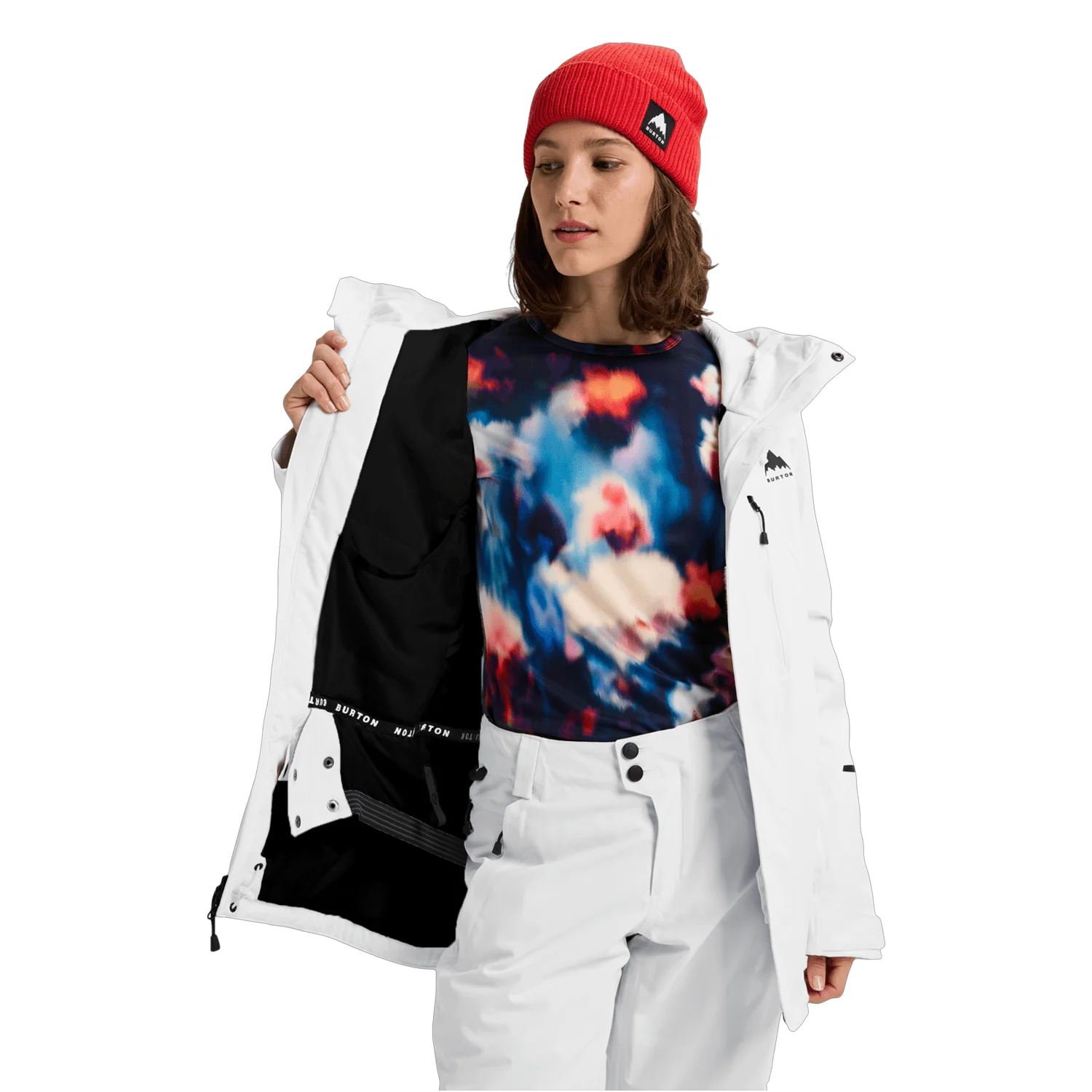 Burton Women's Reserve 2L Insulated Stretch Slim Jacket 2026 Stout White - Image 2