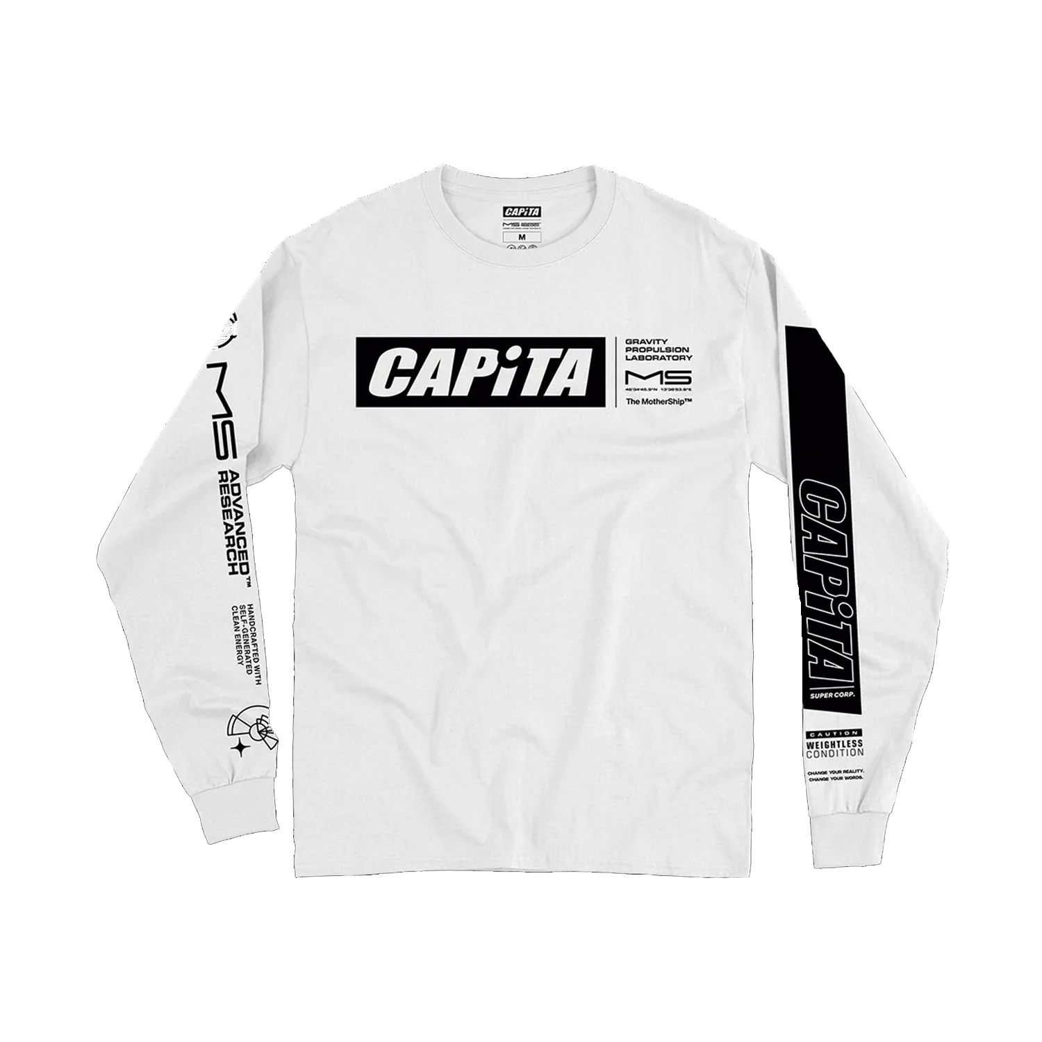 Capita Mothership L/S Top White