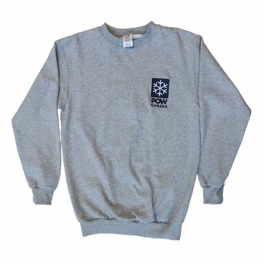 POW Stacked Logo Embroidery Crew - Athletic