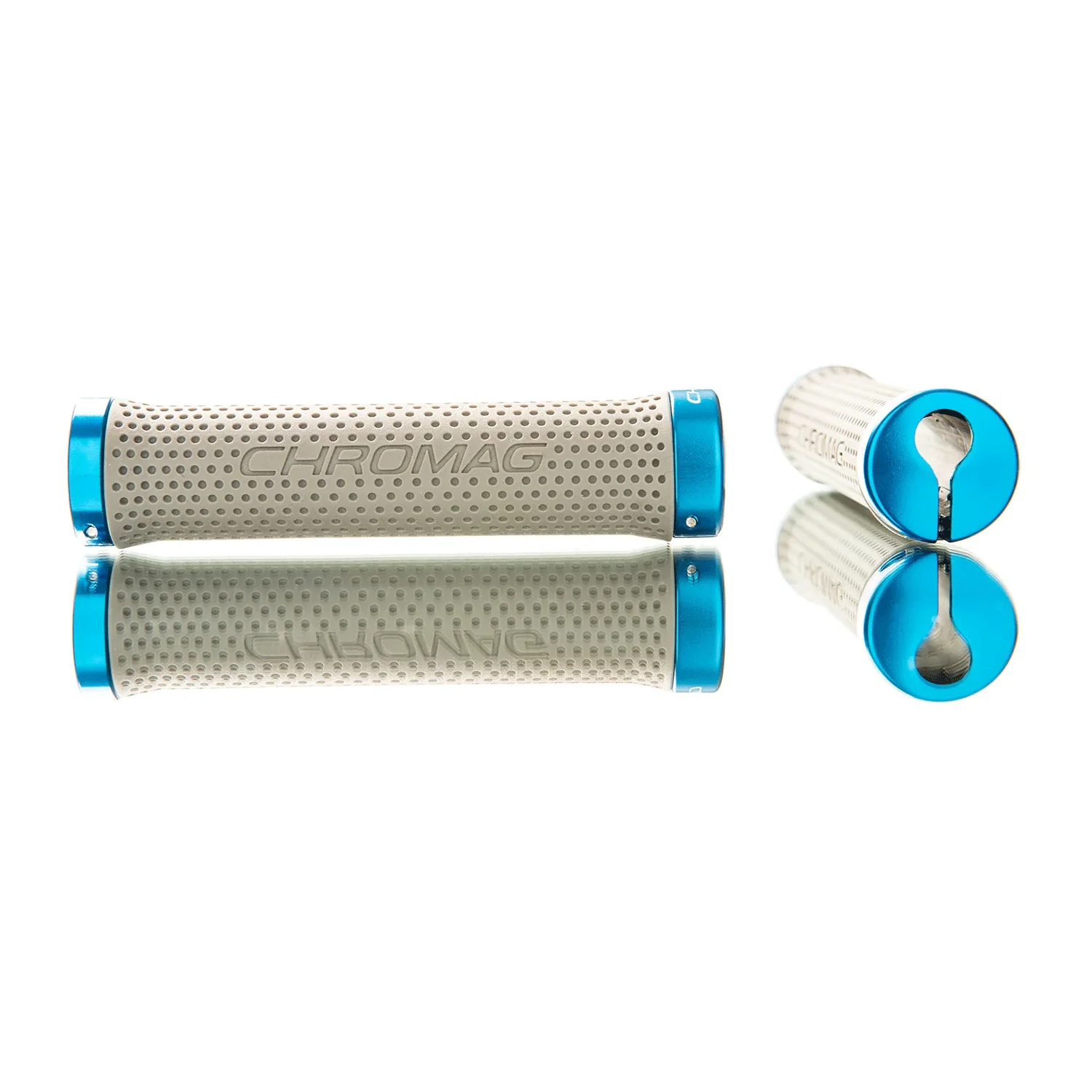Chromag Basis Grips Grey/Blue