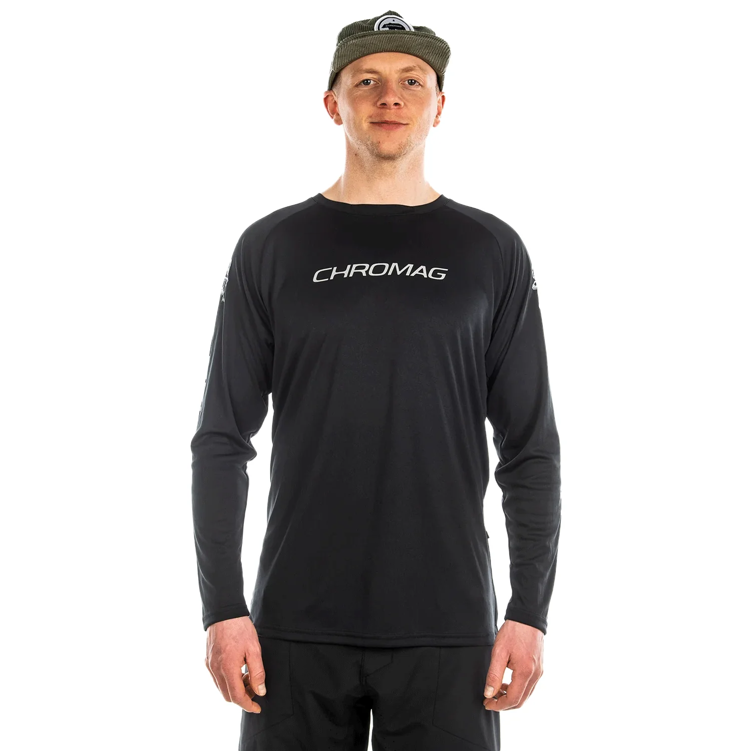 Chromag Men's Dominion L/S Jersey Start Black/Grey
