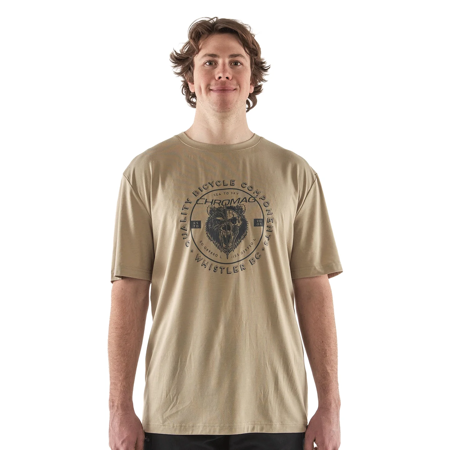 Chromag Men's Ritual Tech T-Shirt Lockup Sand