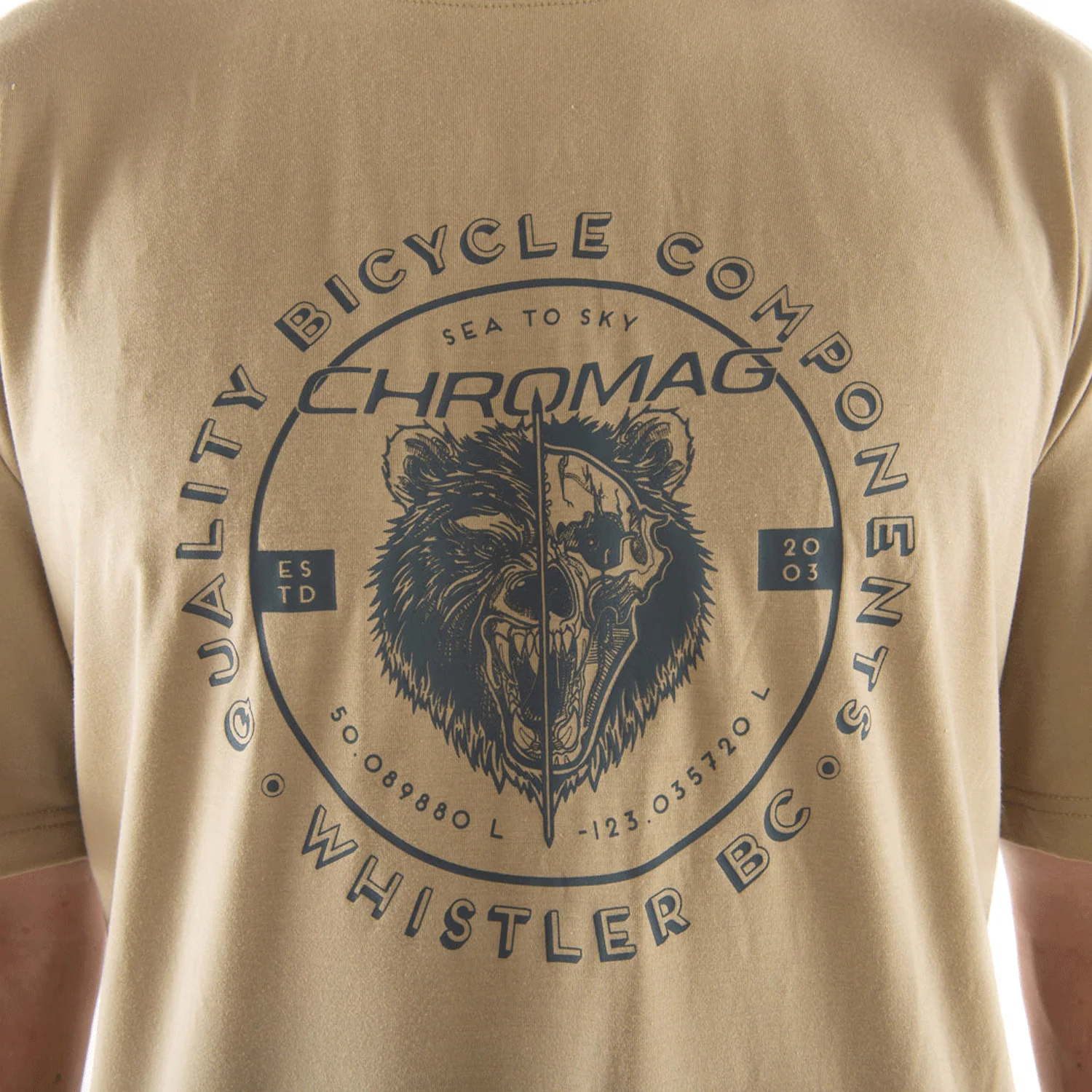 Chromag Men's Ritual Tech T-Shirt Lockup Sand - Image 3