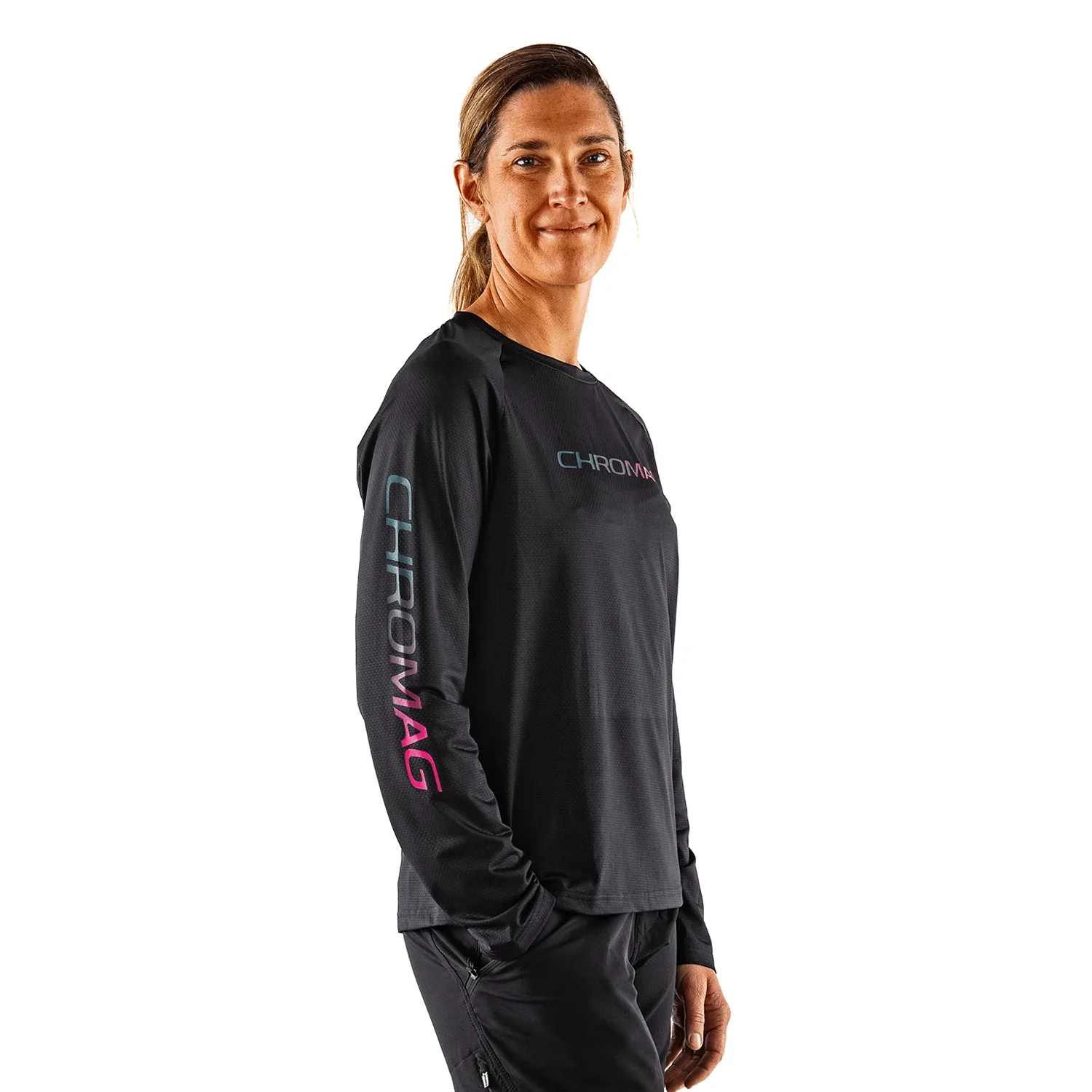 Chromag Women's Dominion Jersey Start Black/Gradient - Image 3