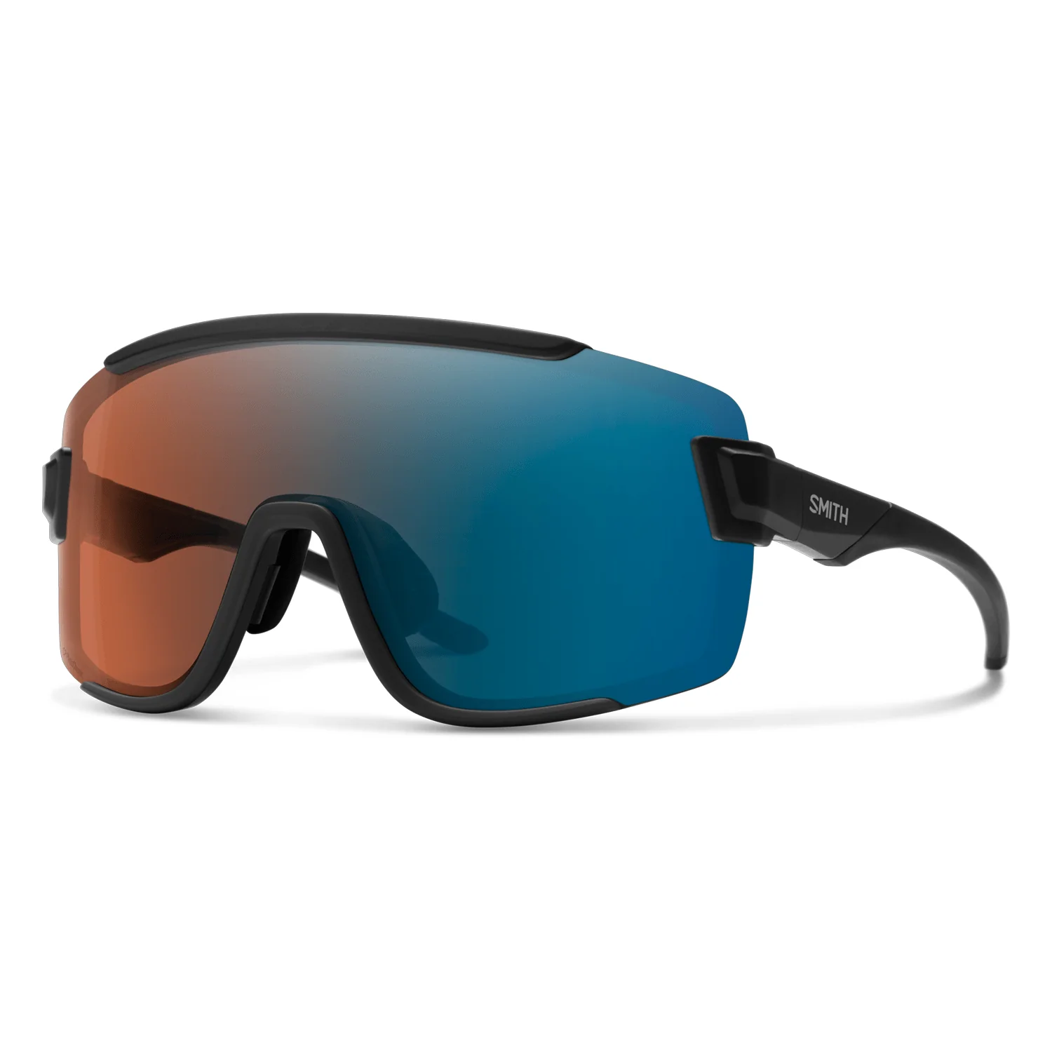 Smith Wildcat Sunglasses Matte Black/ChromaPop Glacier Photochromic Copper Blue Mirror + Clear