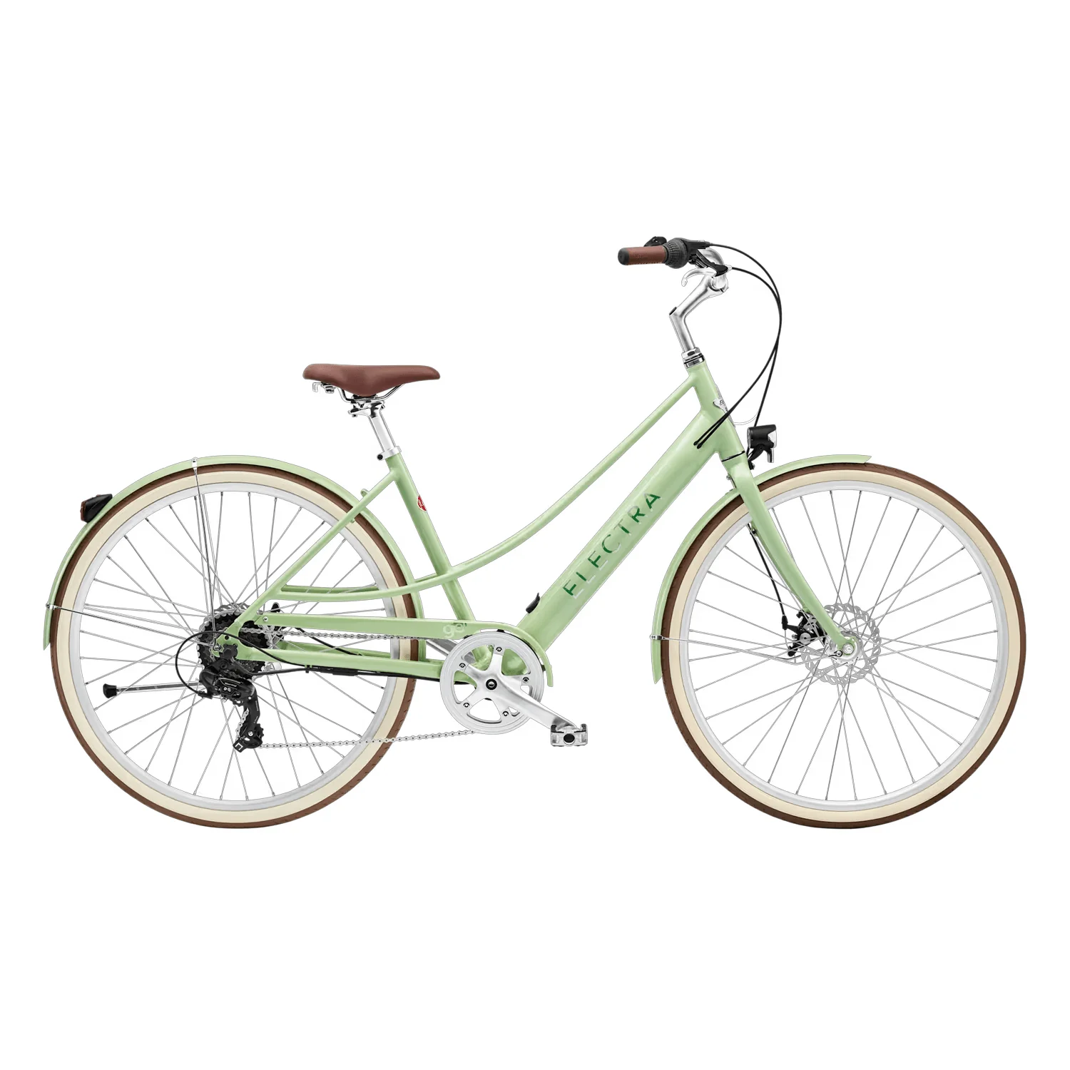 Electra Loft Go! 7D EQ Step-Thru Bike 2025 Matcha Green