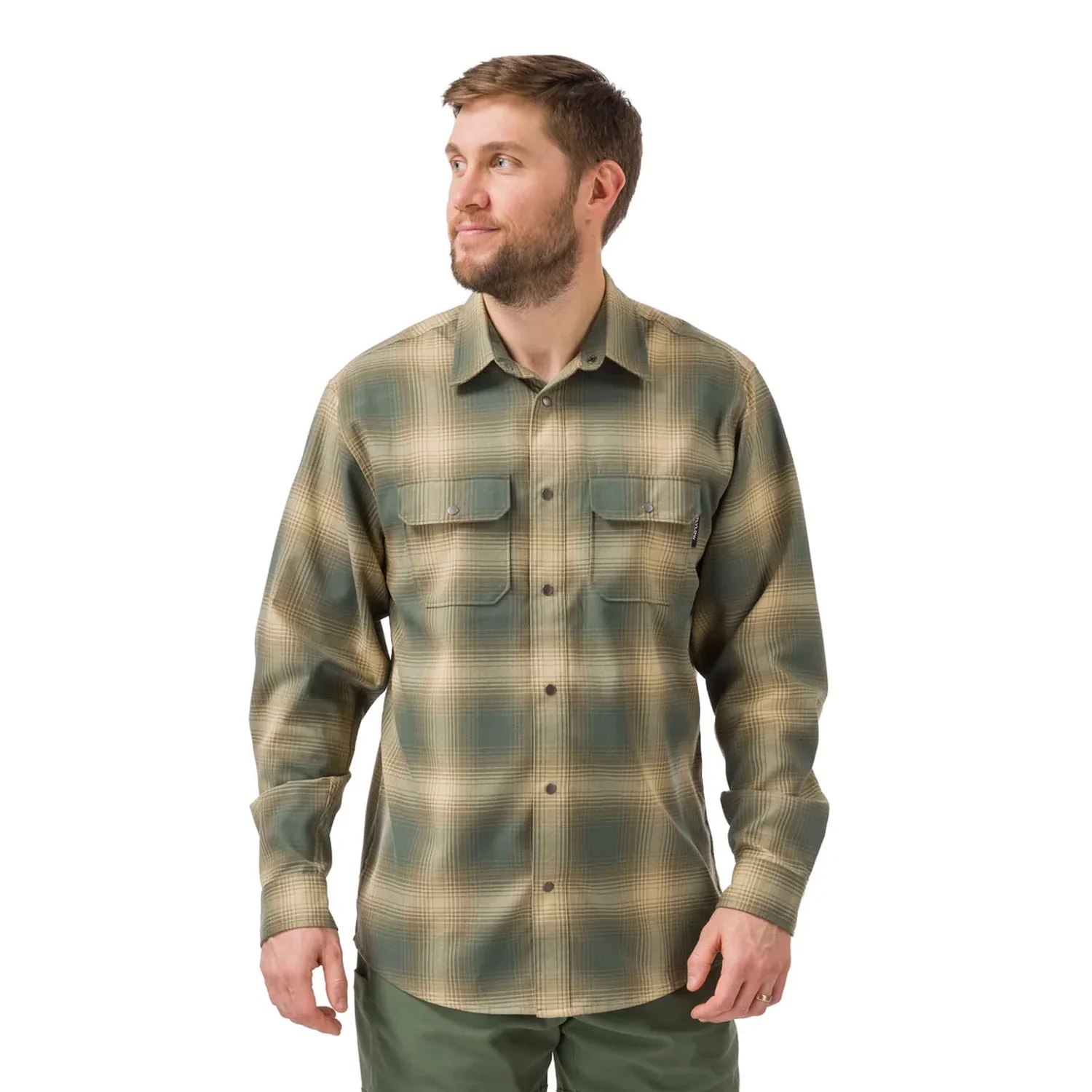 Flylow Men's Handlebar Tech Flannel Shirt Coyote