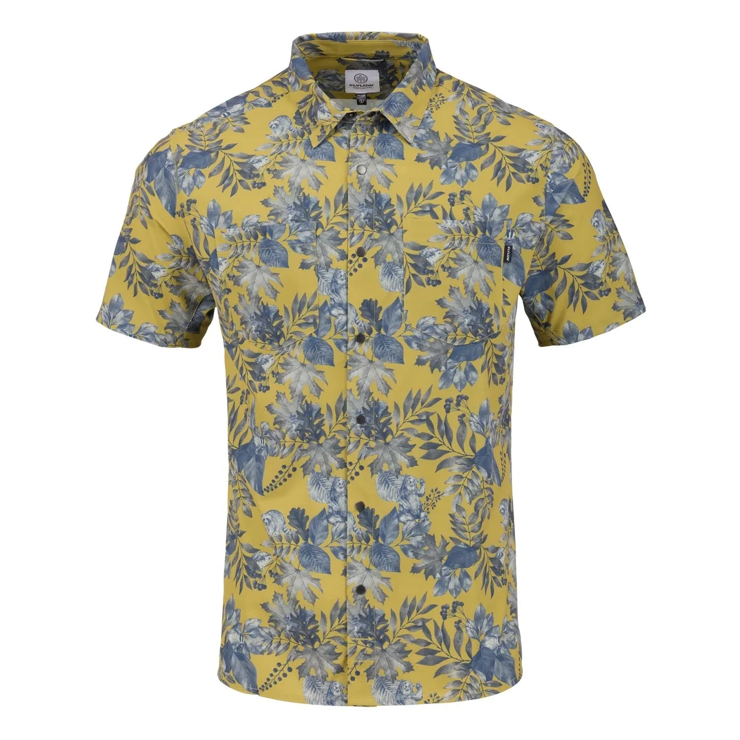Flylow Men's Wesley Shirt Olive/Night Forest - Image 3