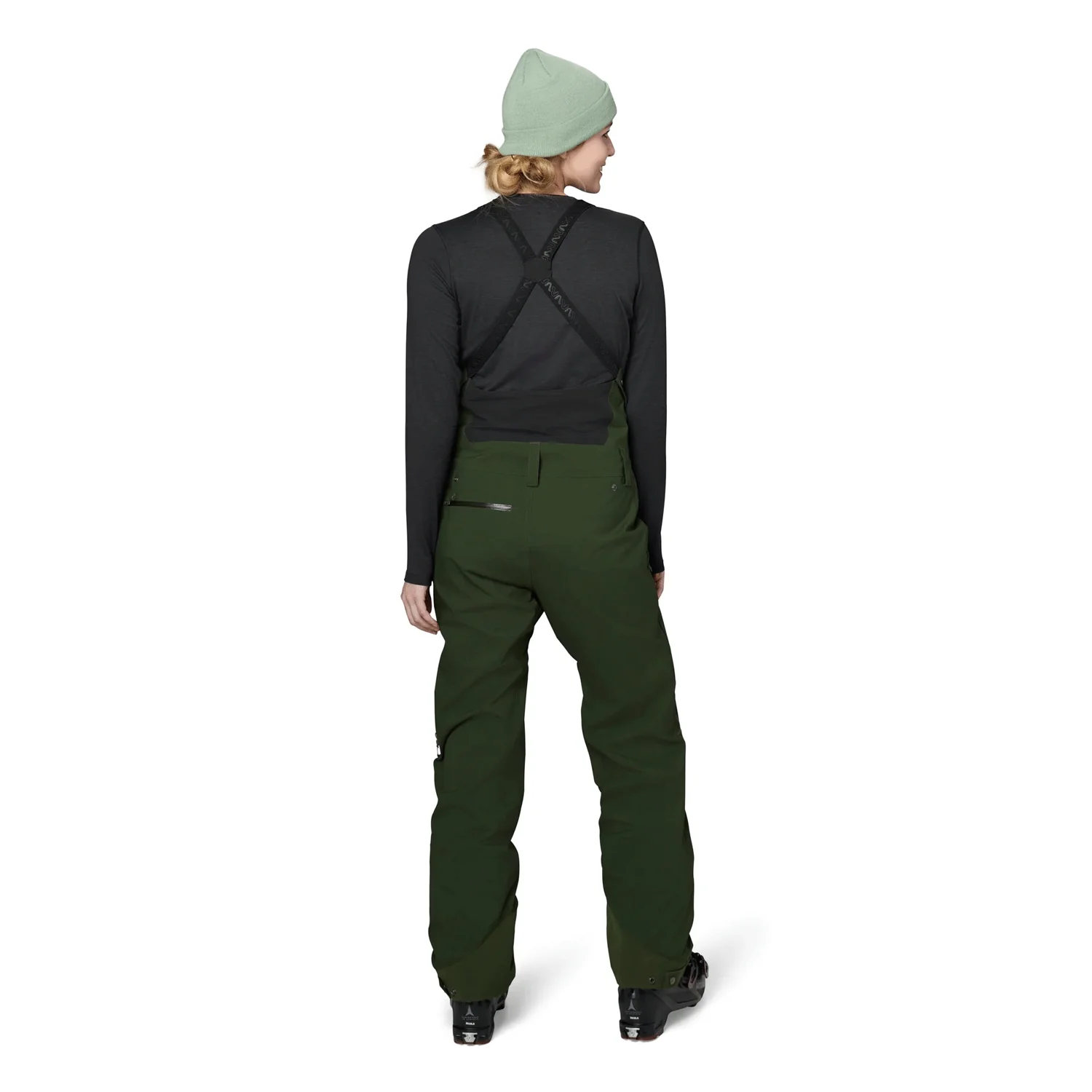 Flylow Women's Foxy Bib Pant 2024 Pine - Image 2