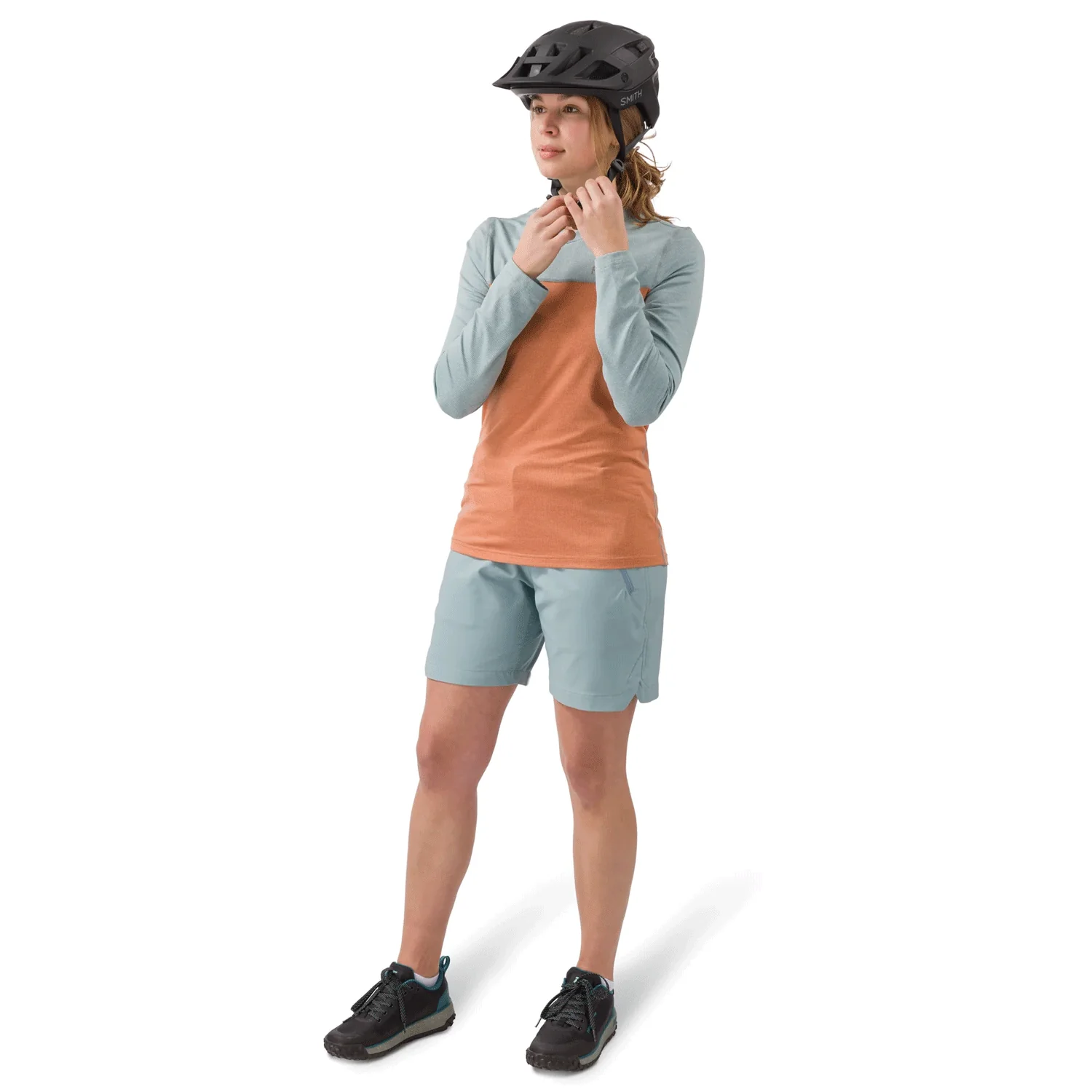 Flylow Women's Honey Jersey 2024 Sunkissed/Blue Steel - Image 3