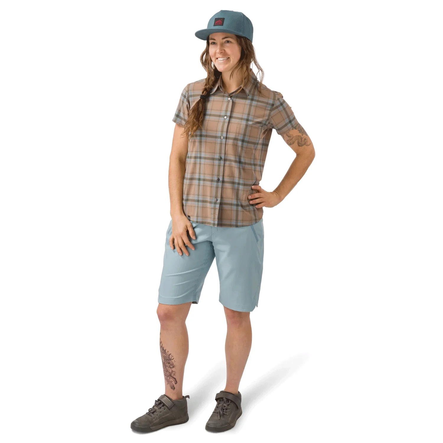 Flylow Women's Lola 11.5" Short 2024 Blue Steel - Image 3
