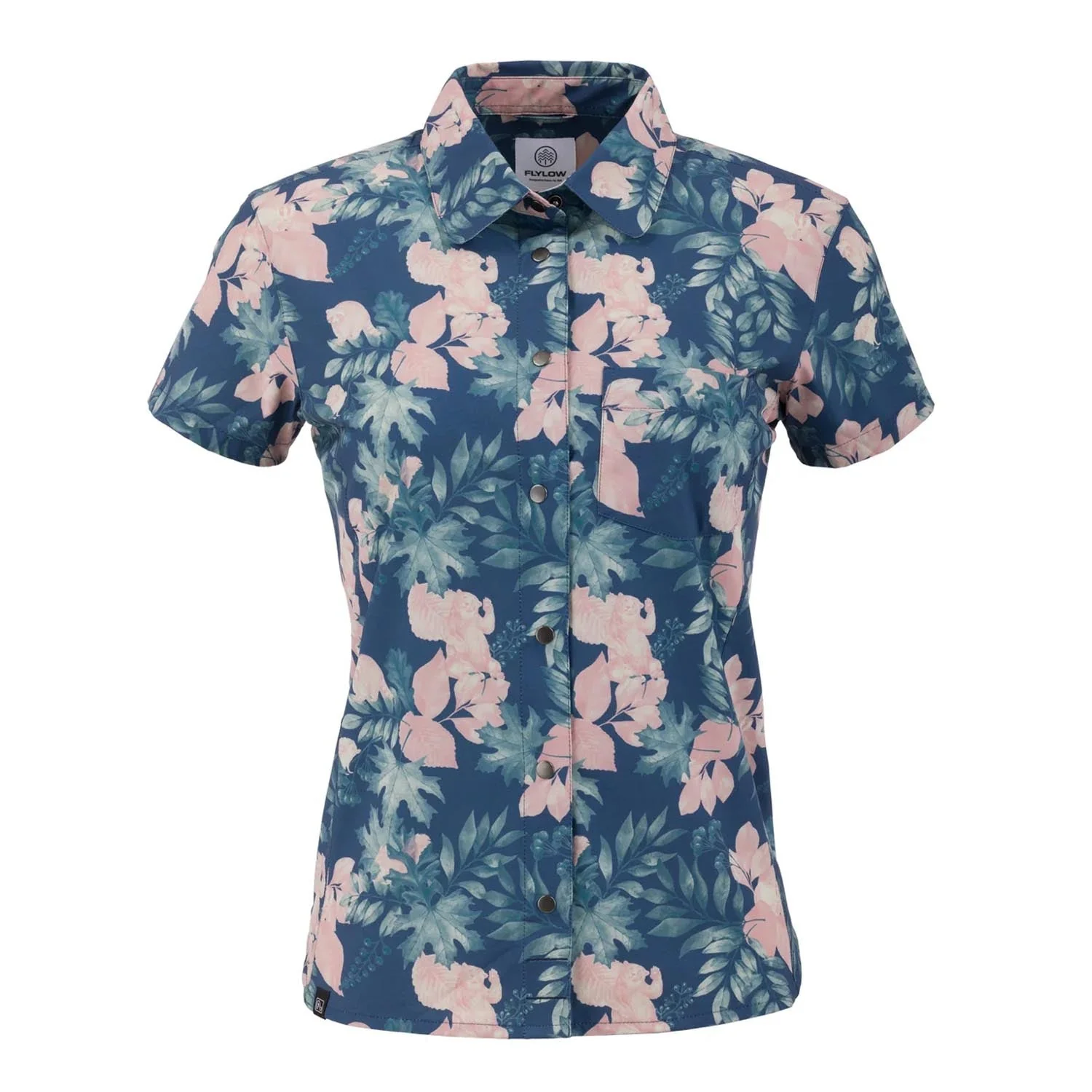 Flylow Women's Phoenix Shirt Night/Chai Forest - Image 3