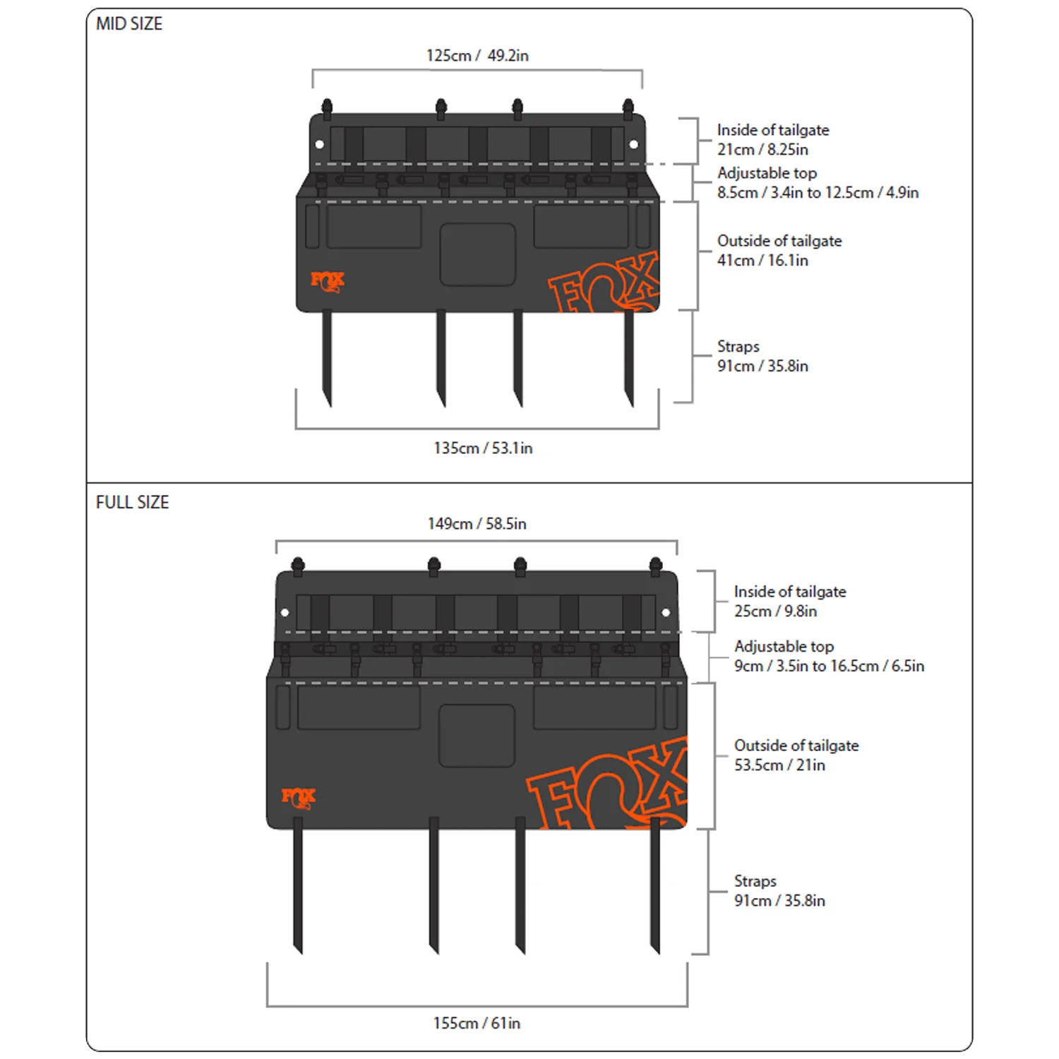 Fox Mid Overland Tailgate Pad Warehouse - Image 3