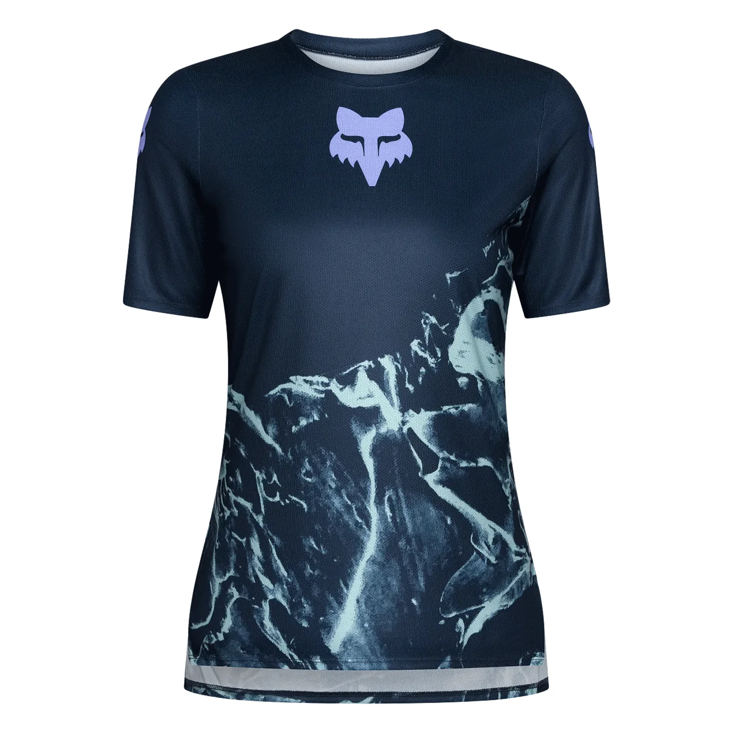 Fox Women's Ranger S/S Jersey Image Print Dark Blue