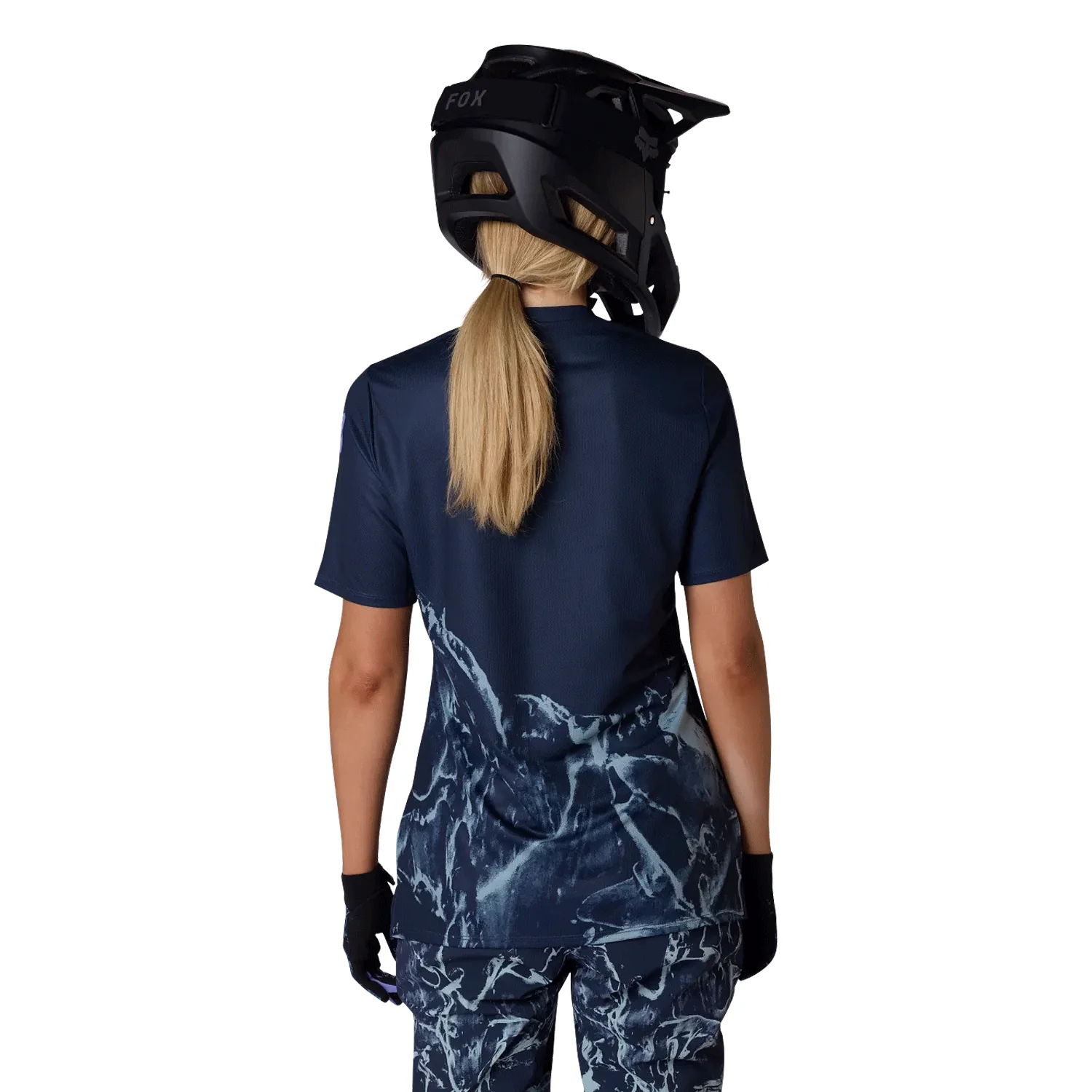 Fox Women's Ranger S/S Jersey Image Print Dark Blue - Image 4