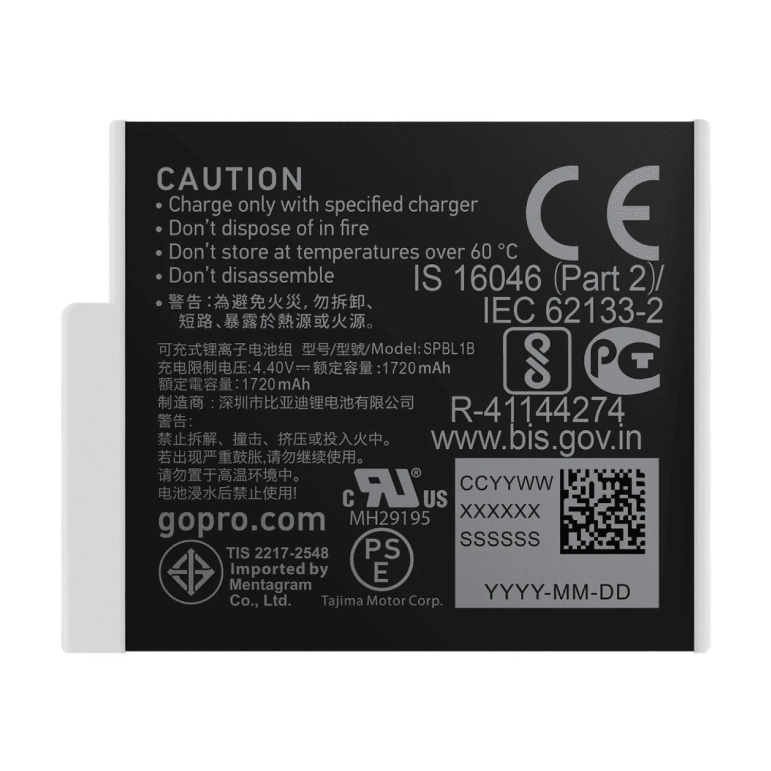GoPro Enduro Rechargeable Battery (H11/H10/H9 Black) - Image 2