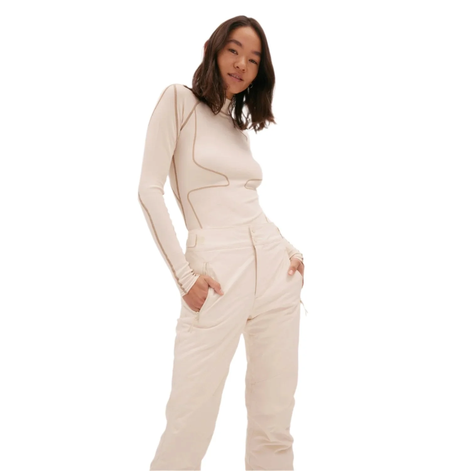 Halfdays Women's Alessandra Pant 2026 Oatmilk - Image 4